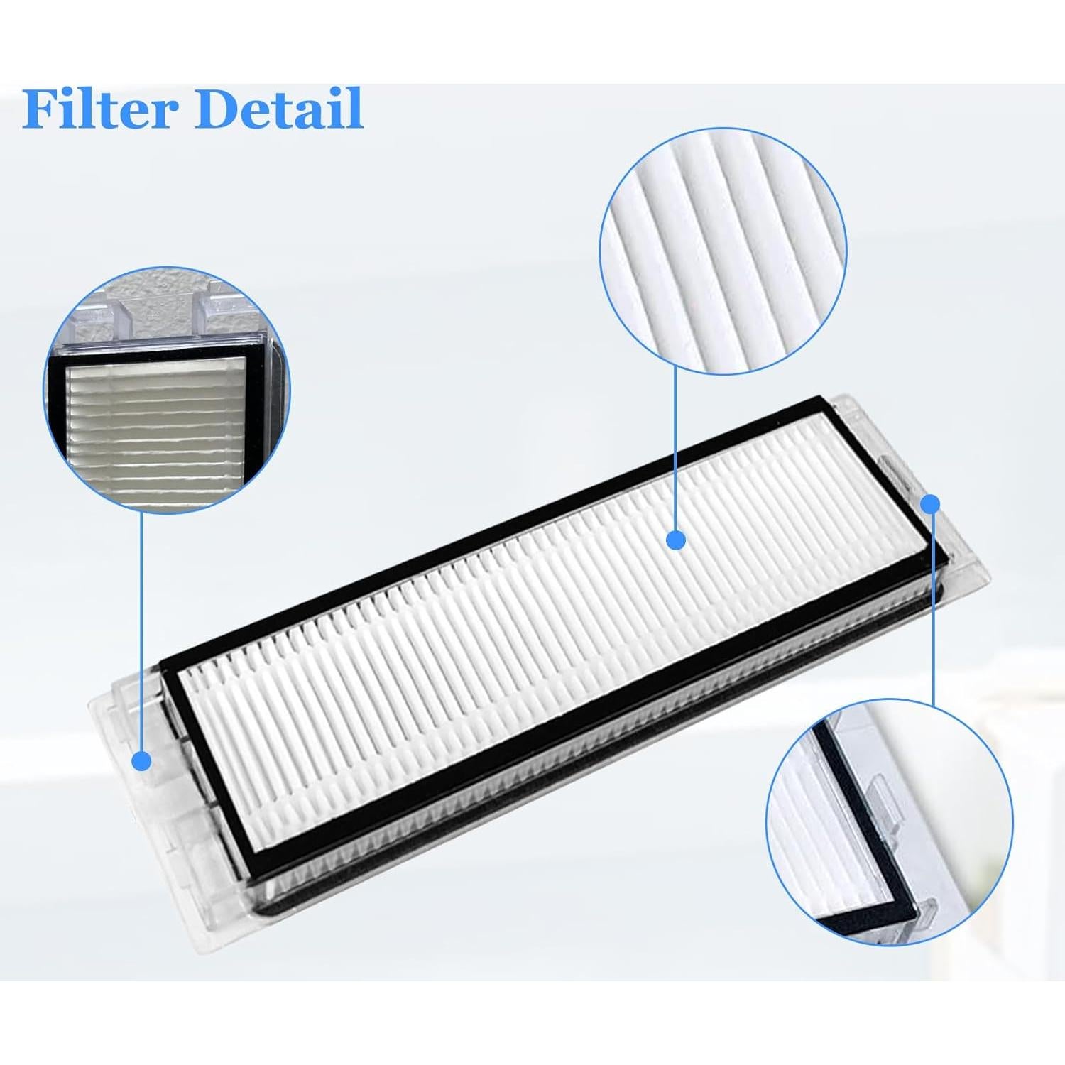 Filtro HEPA JZSTARINGE para Roborock Q5, Q5+, E35, S5 Max - 4 Pcs
