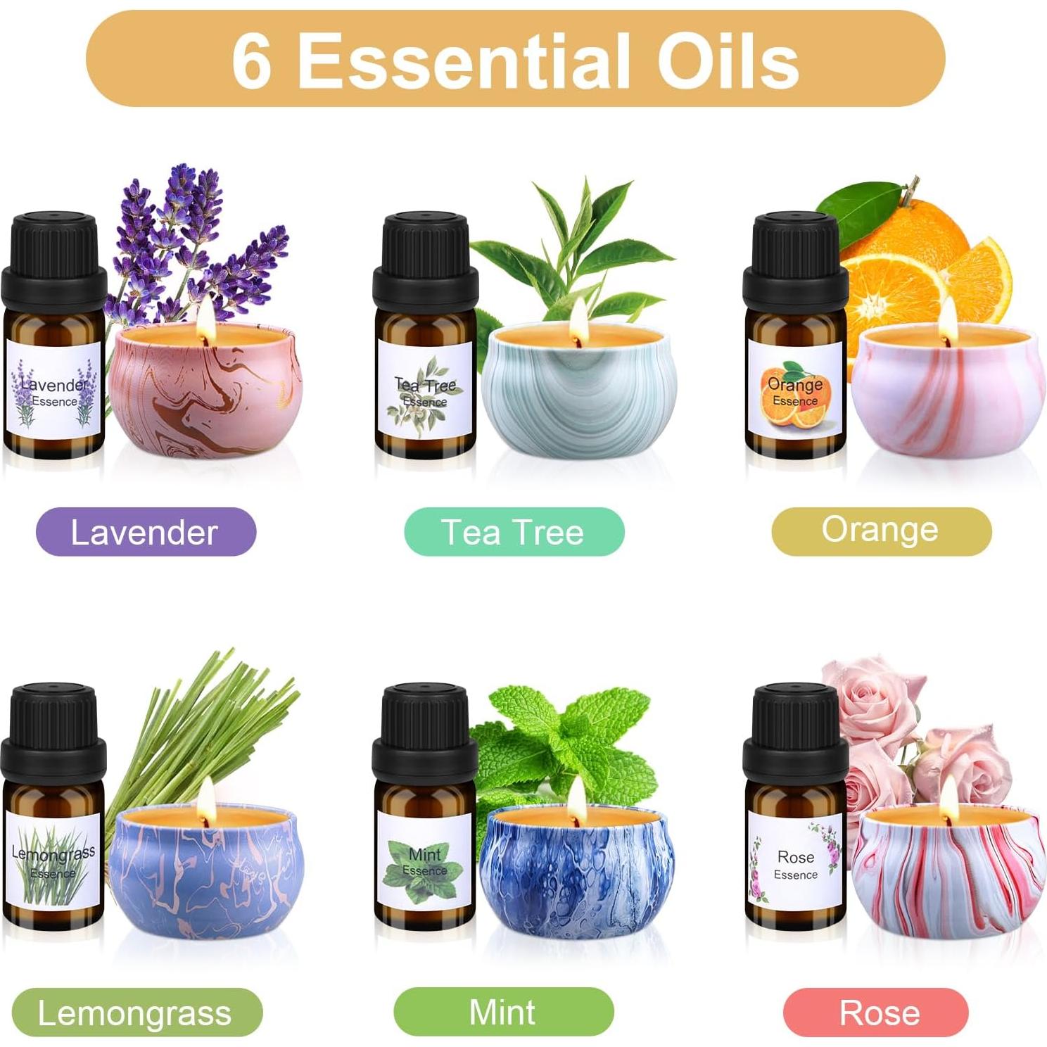 Kit de Fabricación de Velas YUEONEWIN - DIY Aromáticas 14 Piezas