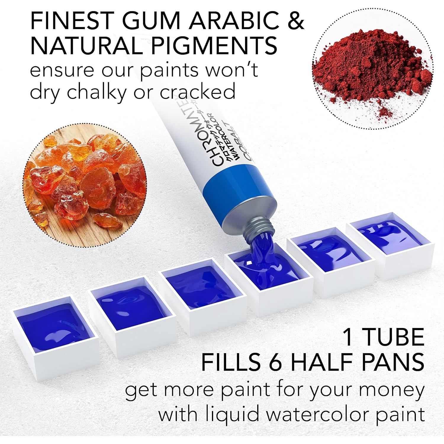 Juego de Pintura Acuarela CHROMATEK - 28 Piezas 312.5ml