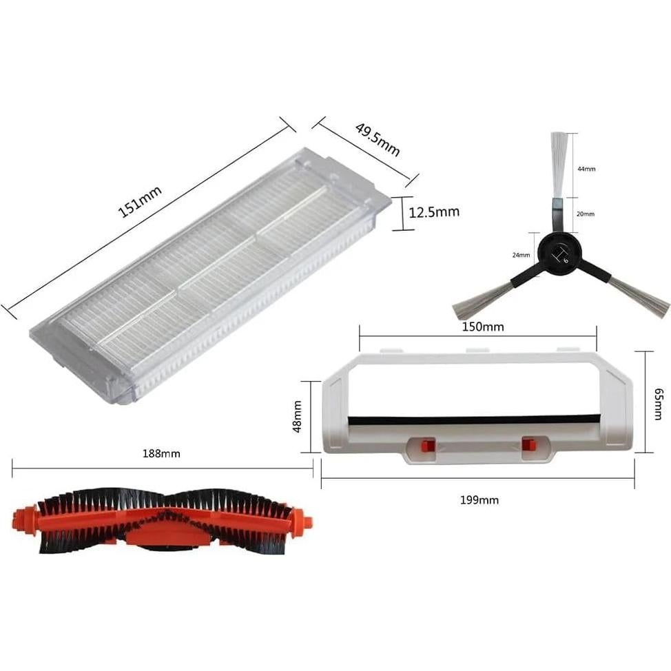 Kit de Repuestos para Aspiradora Robot Coredy SL200 Fangool