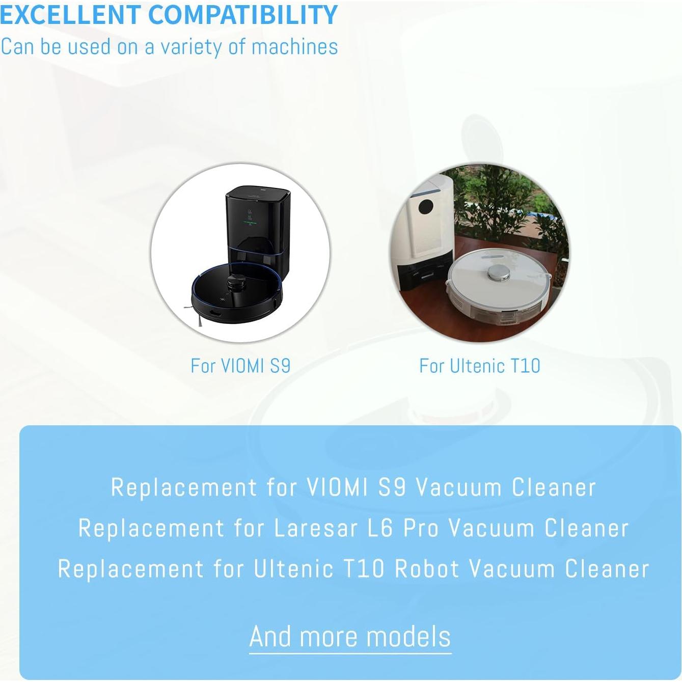 Batería de Reemplazo 6800mAh 14.4V para Aspiradoras Laresar L6 Pro, VIOMI S9, Ultenic T10