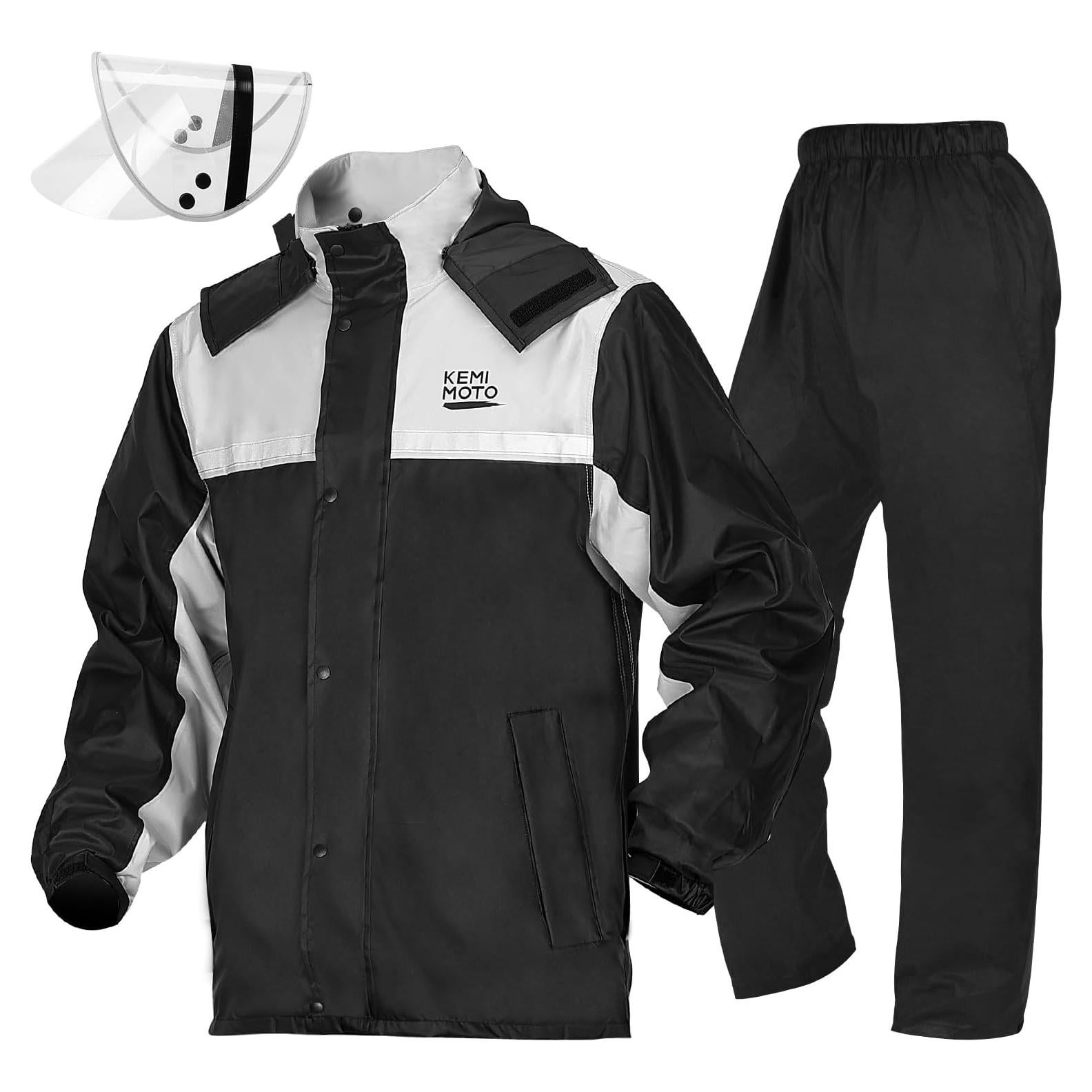 Traje de Lluvia KEMIMOTO Mediano Negro Impermeable