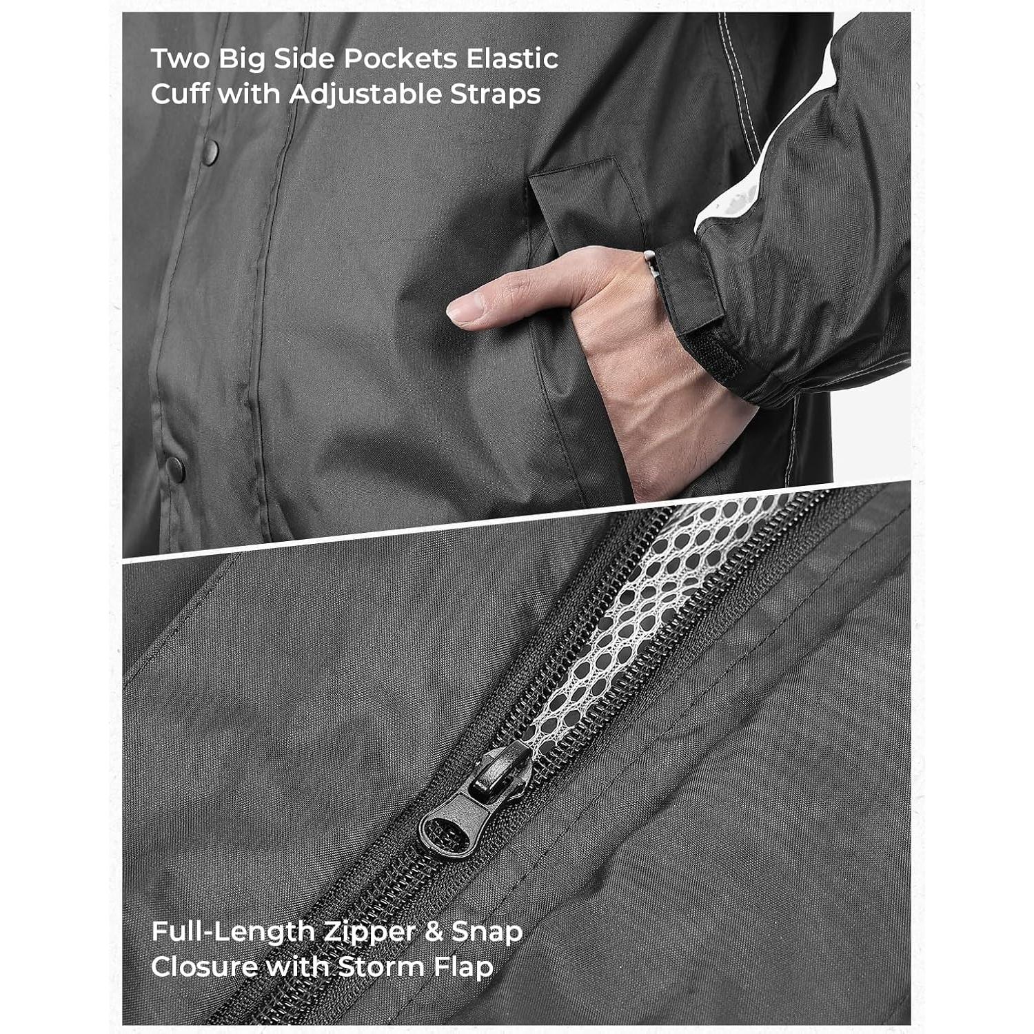 Traje de Lluvia KEMIMOTO Mediano Negro Impermeable