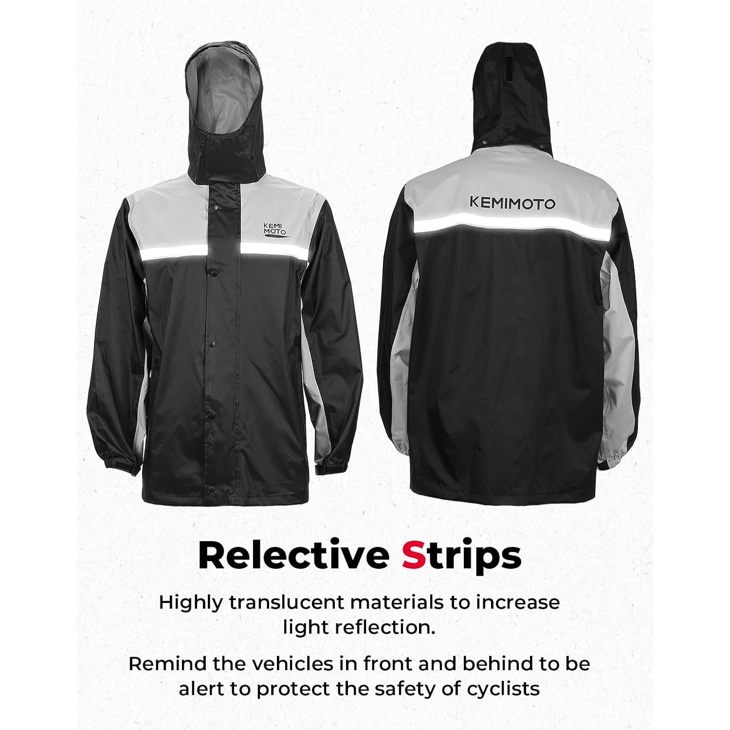 Traje de Lluvia KEMIMOTO Mediano Negro Impermeable