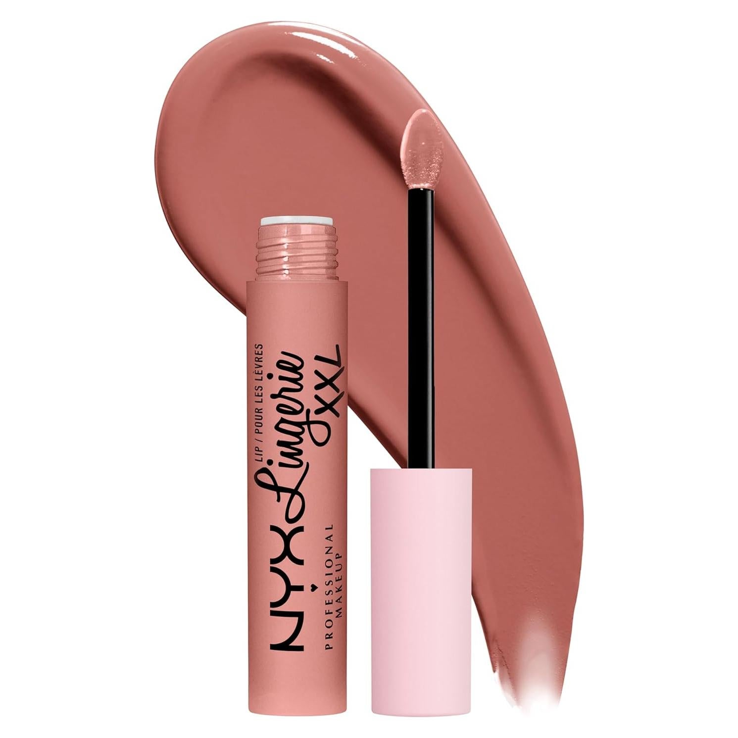 Labial Líquido Mate NYX Lip Lingerie XXL 3.85 ml - Desnudado