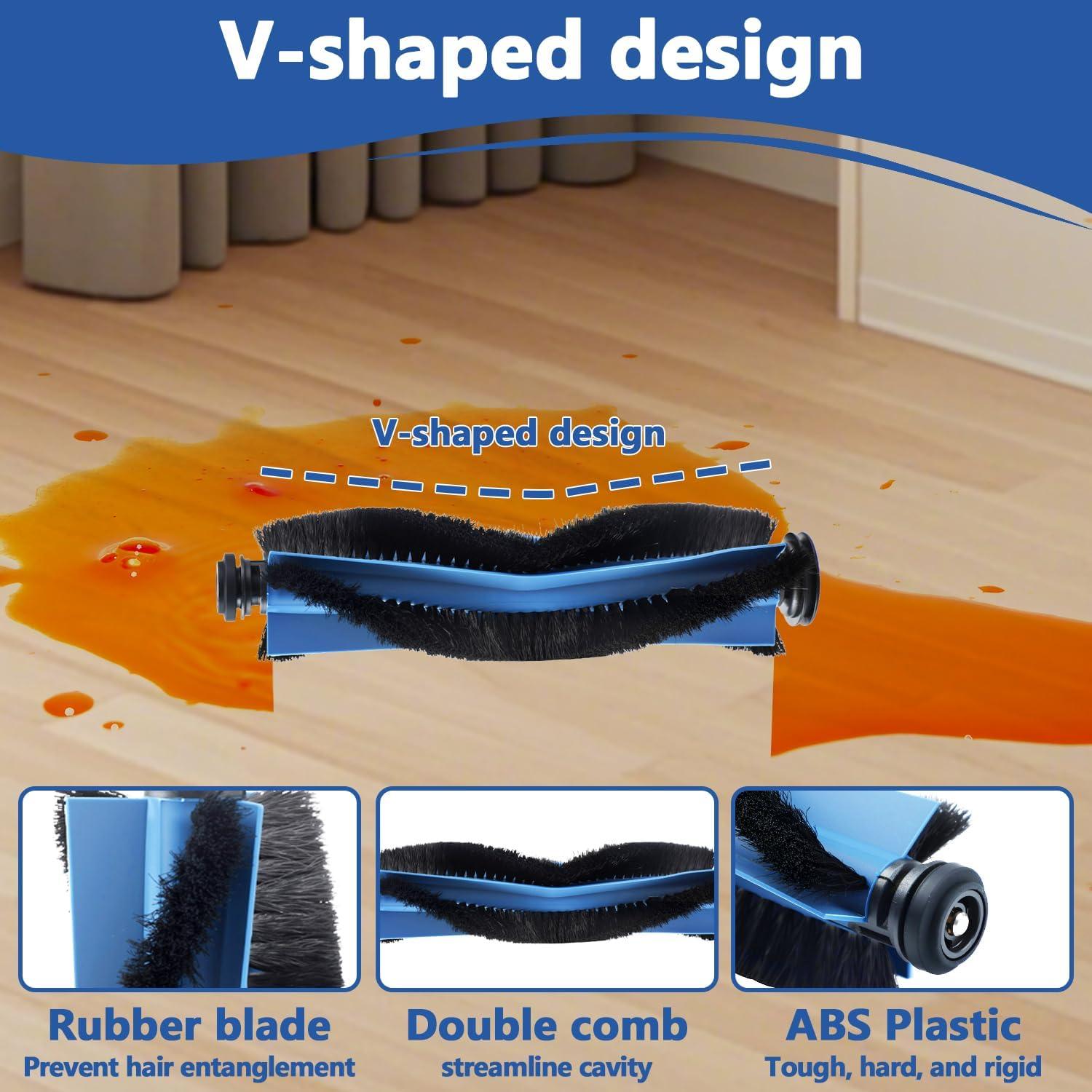 Paquete de 2 Cepillos Rodantes Galaton para Eufy X10 Pro Omni