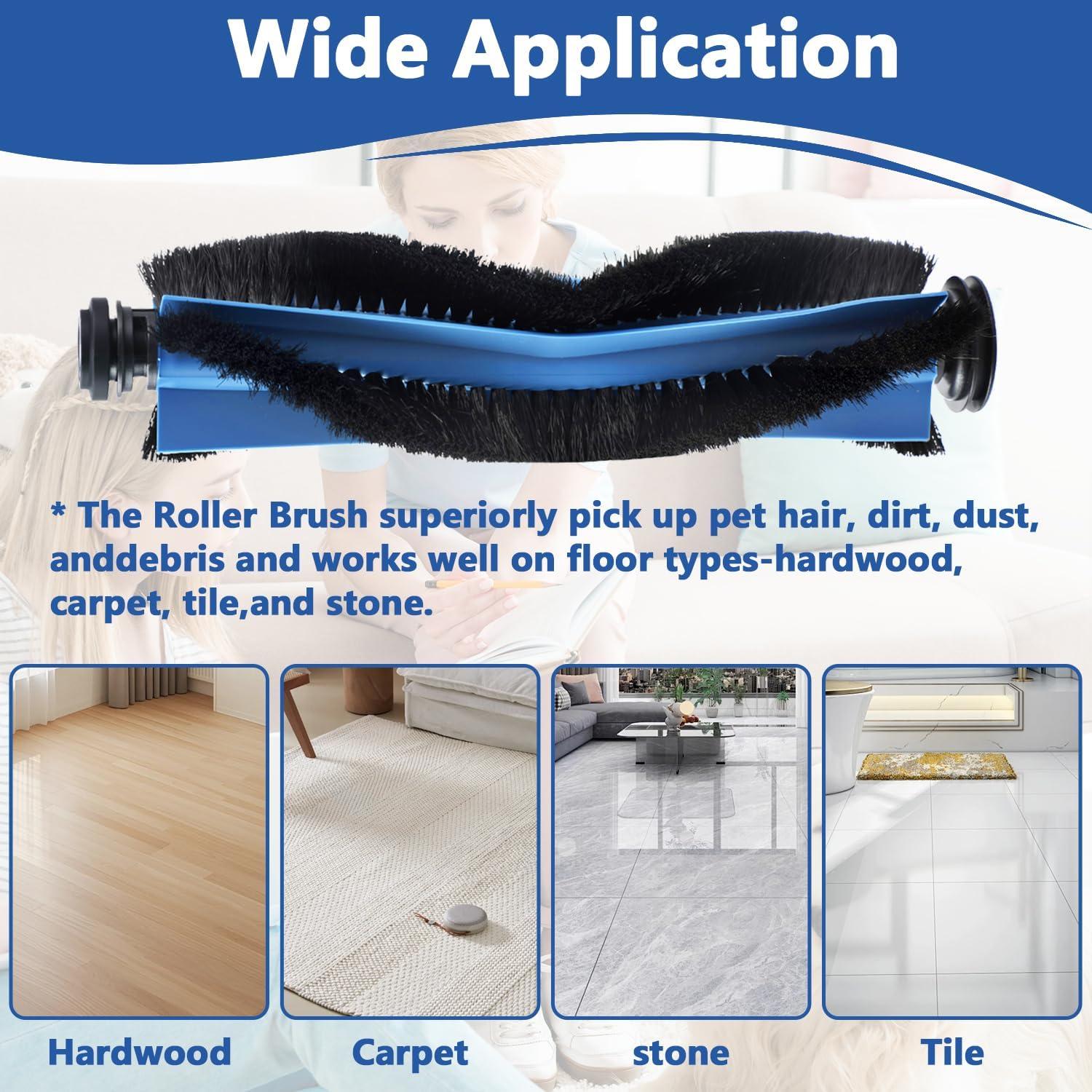 Paquete de 2 Cepillos Rodantes Galaton para Eufy X10 Pro Omni