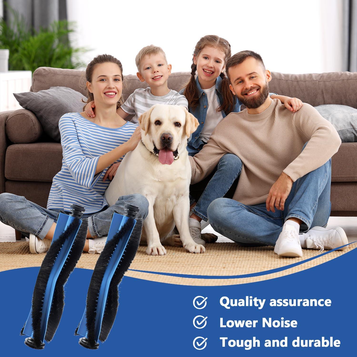 Paquete de 2 Cepillos Rodantes Galaton para Eufy X10 Pro Omni