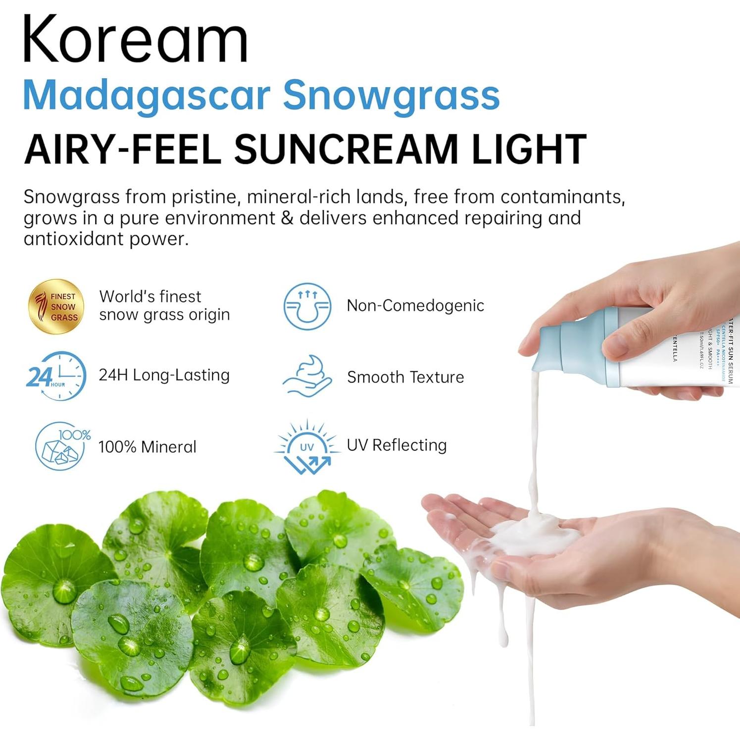 Protector Solar Coreano SPF 50+ Centella 50ml Hidratante