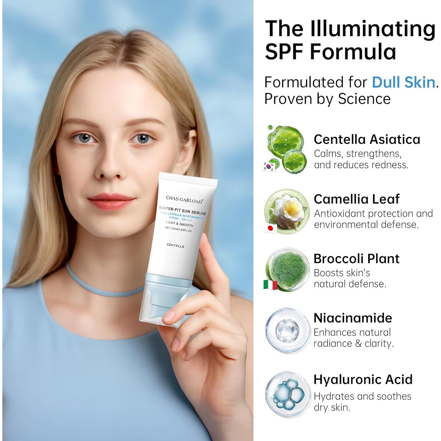 Protector Solar Coreano SPF 50+ Centella 50ml Hidratante