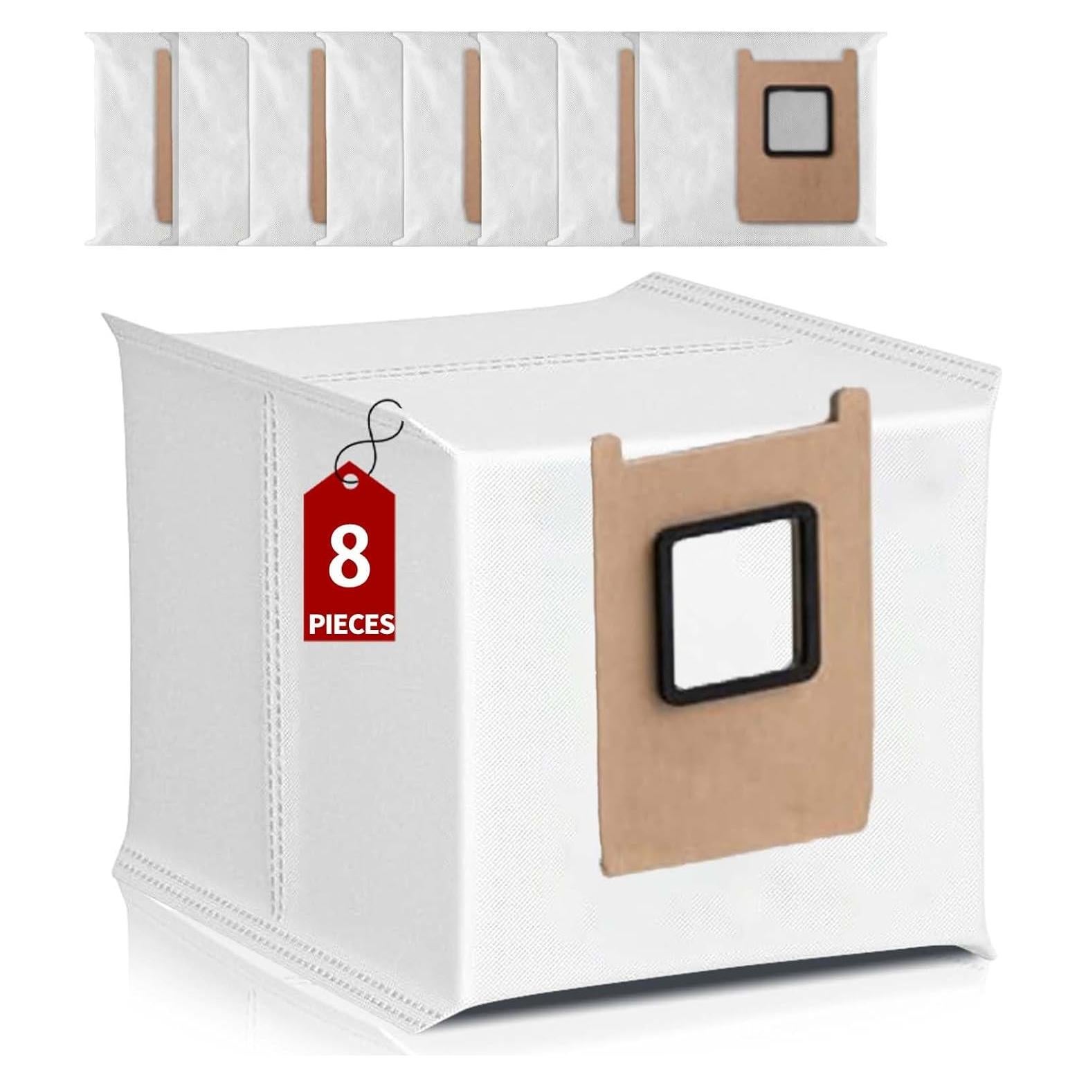 Bolsas de Reemplazo HUKWIMO para Eufy RoboVac E25 E28 - 8 Unidades 3L