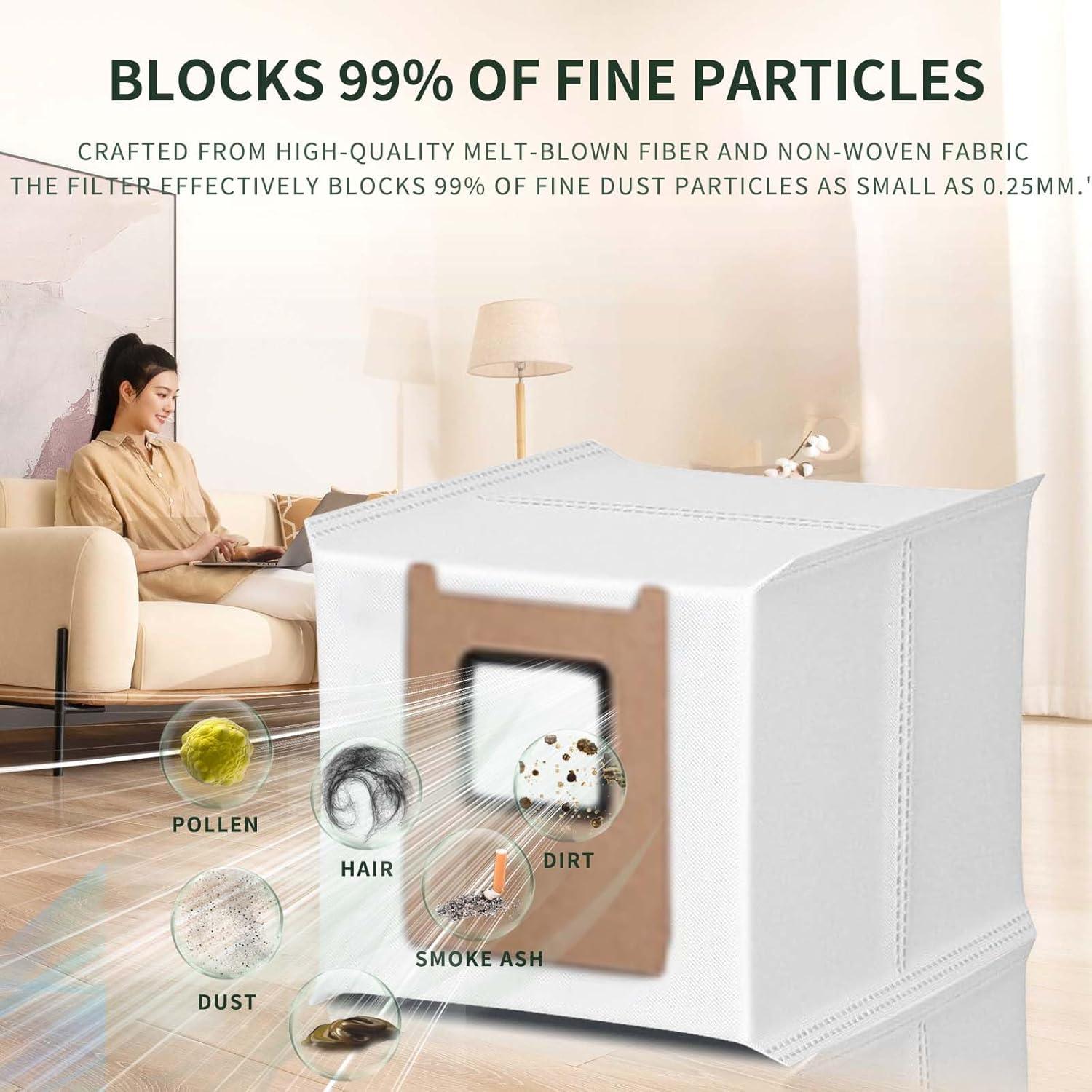 Bolsas de Reemplazo HUKWIMO para Eufy RoboVac E25 E28 - 8 Unidades 3L