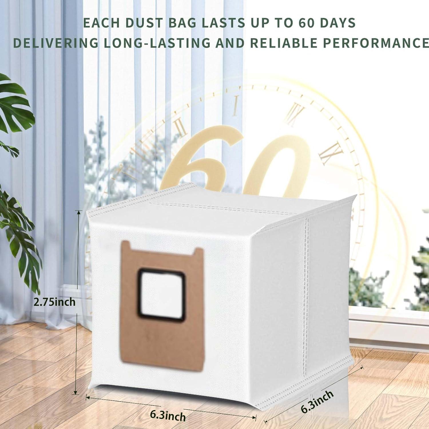 Bolsas de Reemplazo HUKWIMO para Eufy RoboVac E25 E28 - 8 Unidades 3L