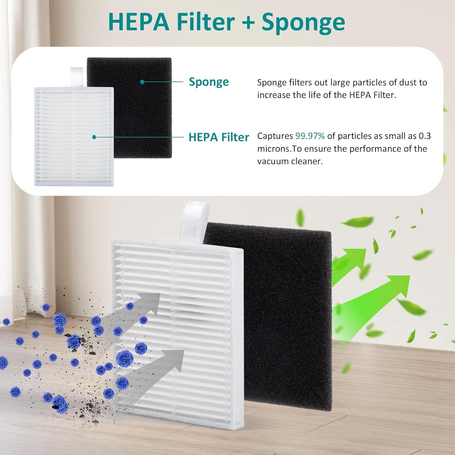 Kit de Repuesto eufy L60/L50 - Cepillo, Filtros HEPA, Accesorios