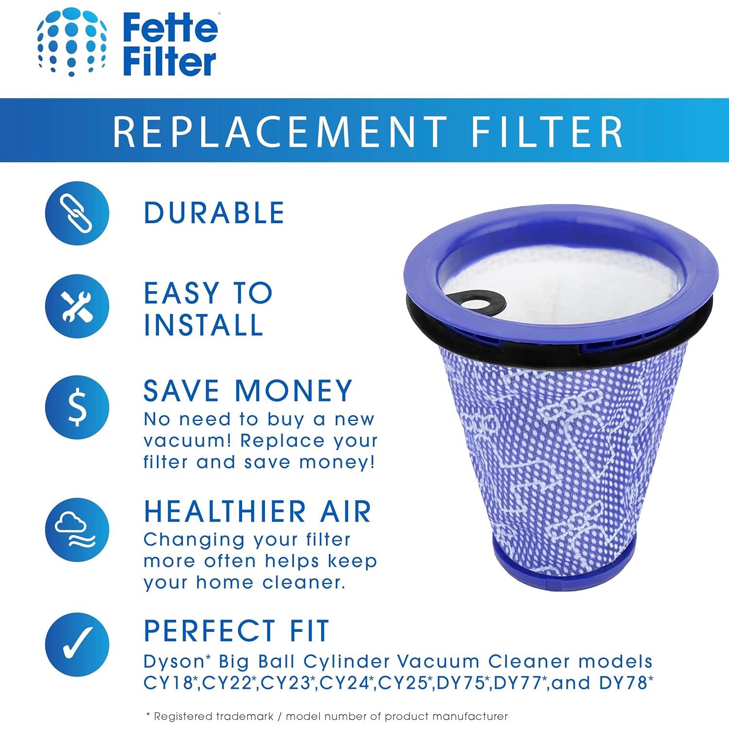 Filtro de Reemplazo Fette 967371-01 para Aspiradora Dyson Big Ball