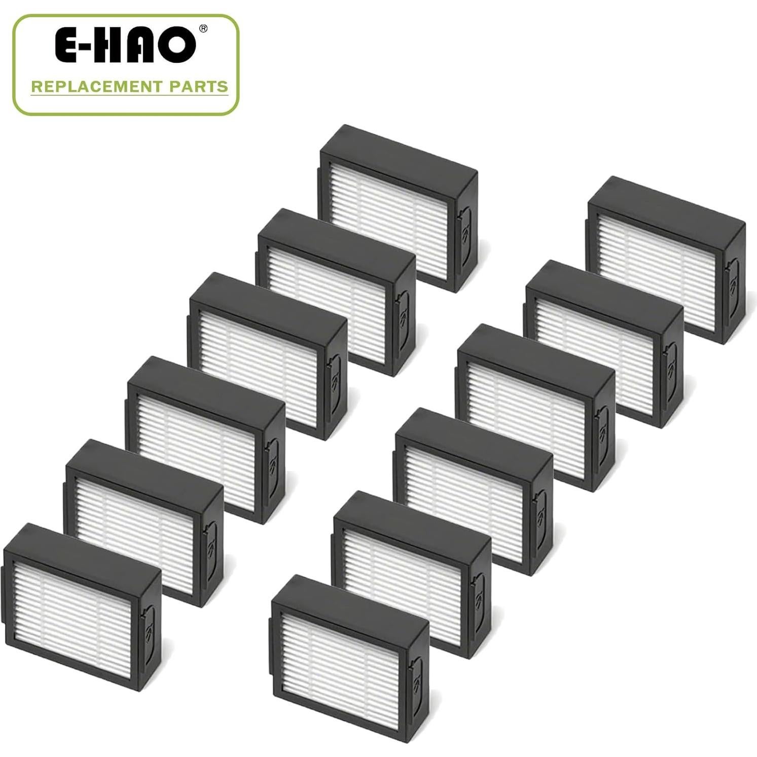 Paquete de 12 Filtros HEPA E-HAO para iRobot Roomba i/j/e