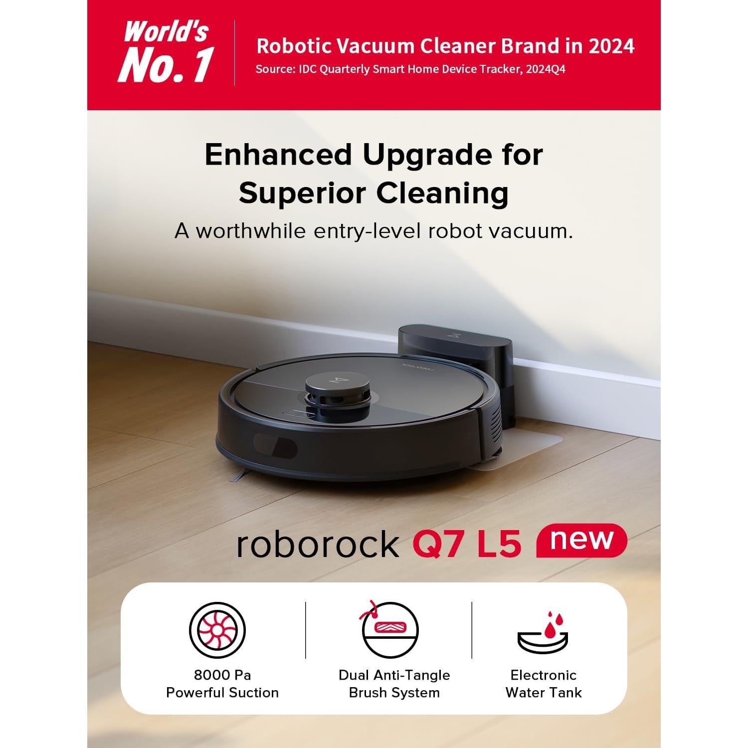 Aspiradora Robot Roborock Q7 con Mopa y Navegación LiDAR