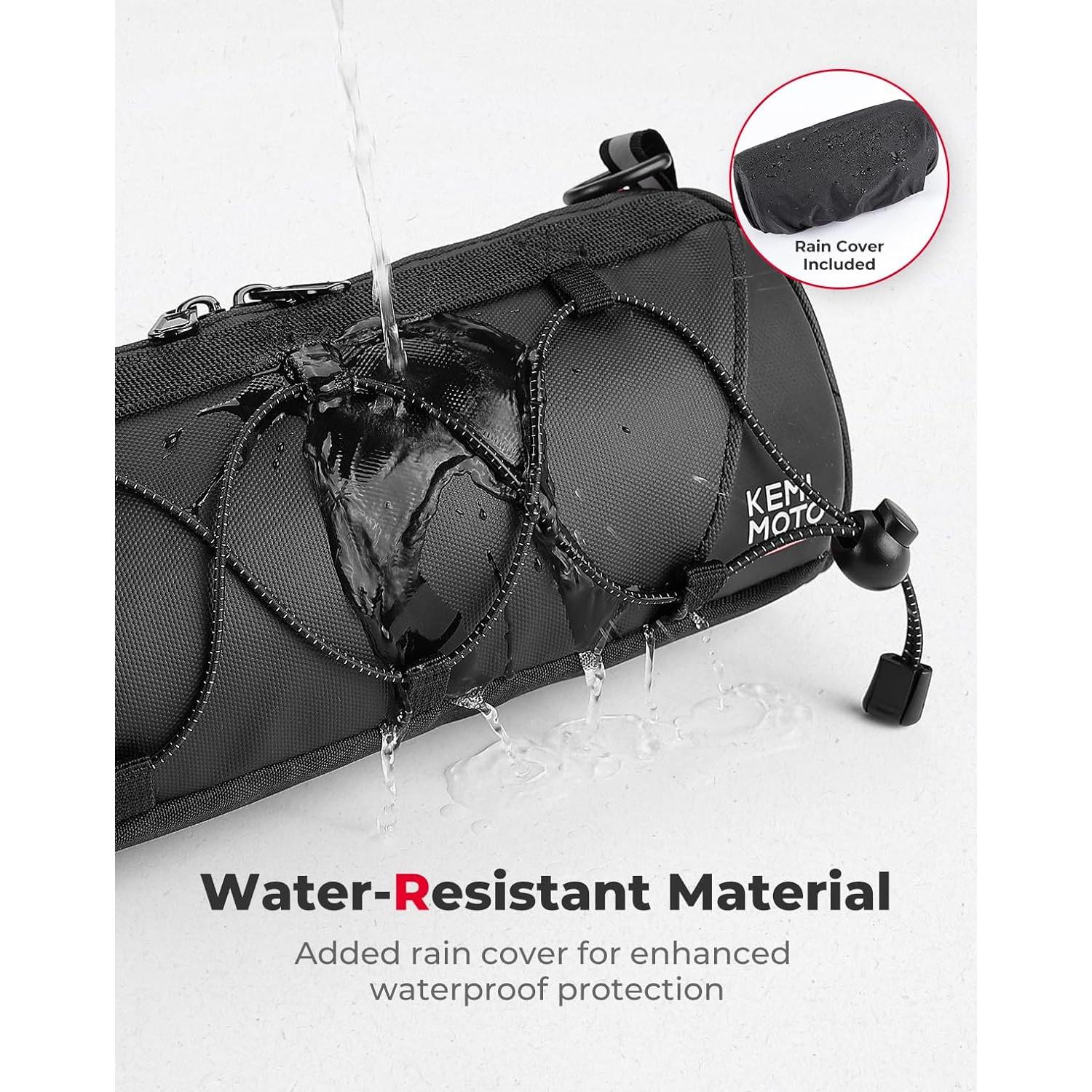 Bolsa de Manillar KEMIMOTO 2.4L Impermeable para Bicicleta