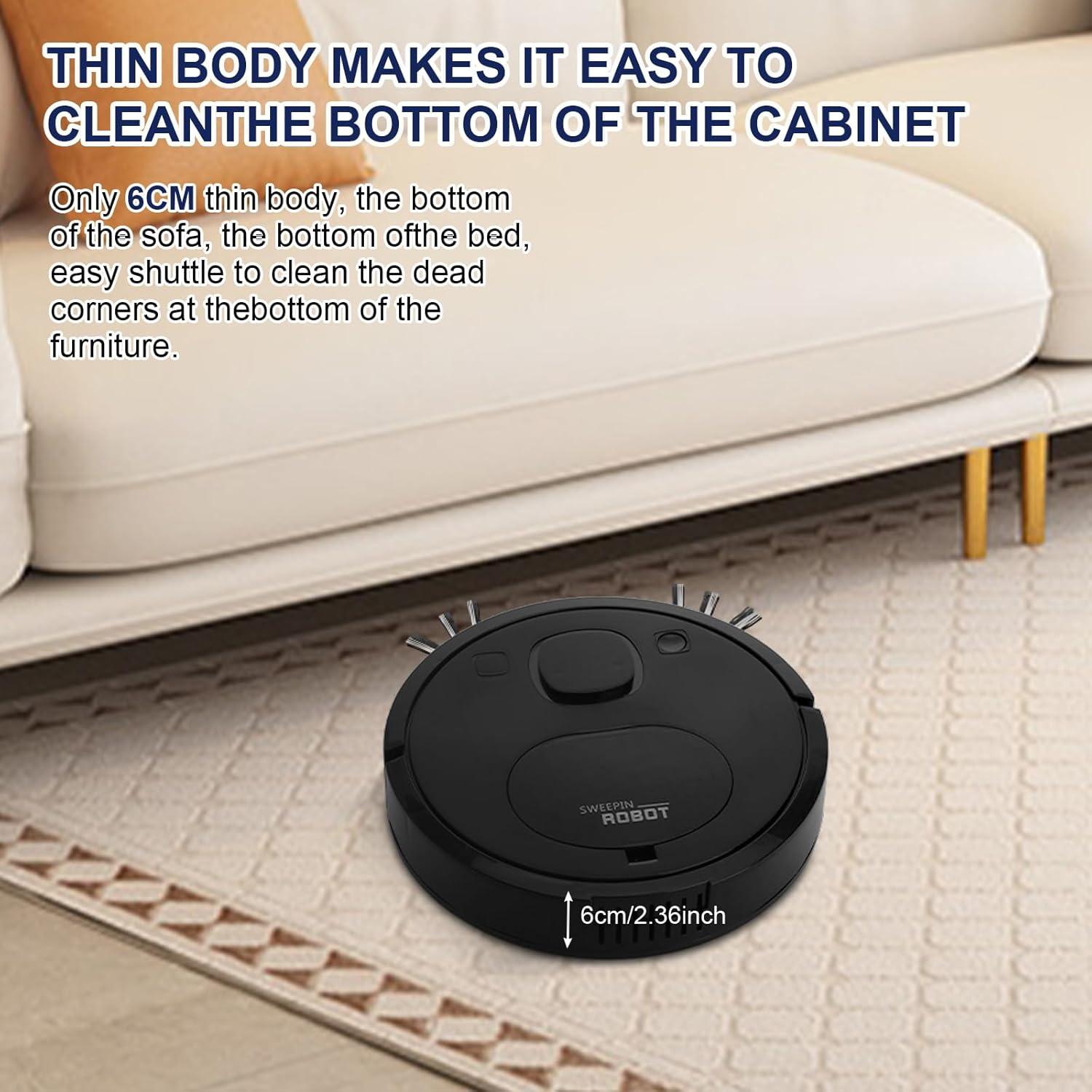 Aspiradora Robótica Genérica 8028, Compacta y Silenciosa