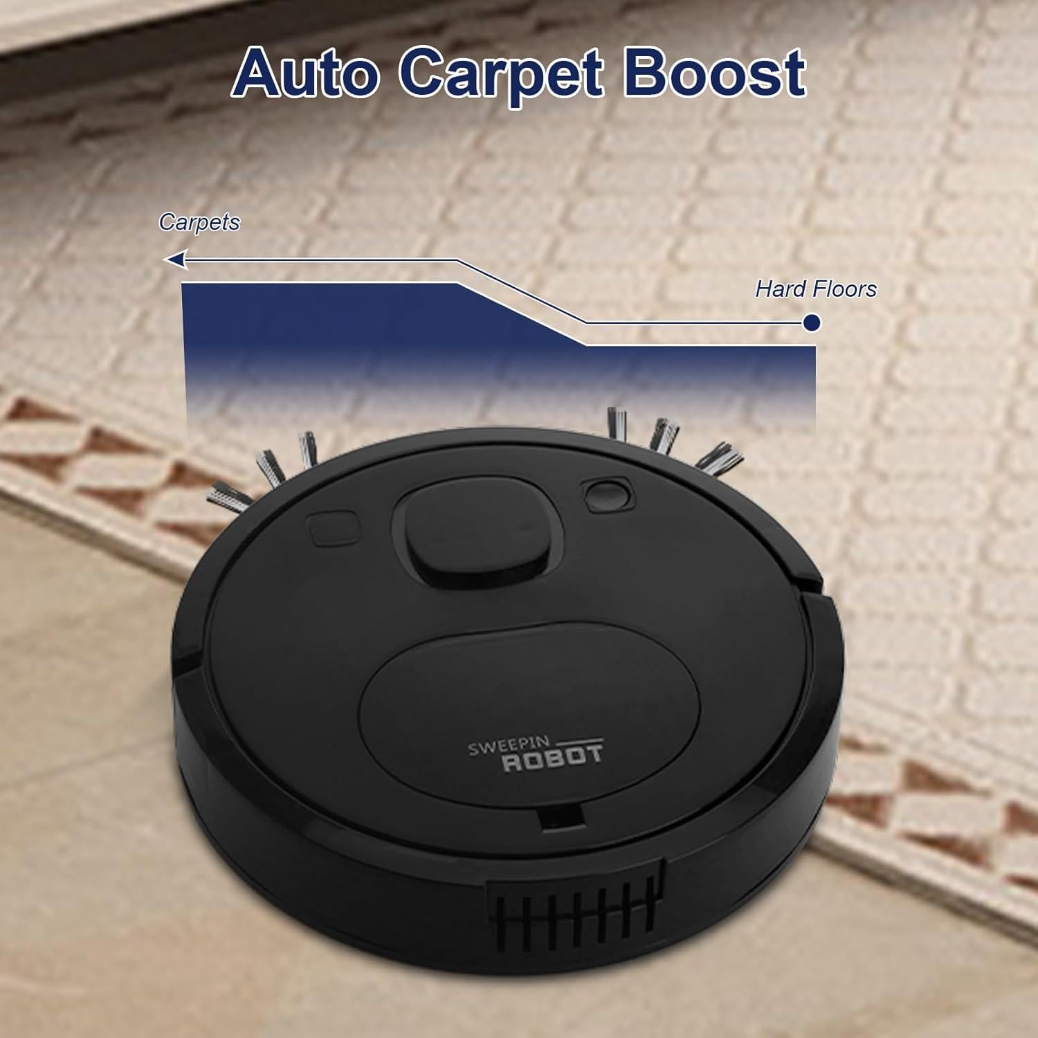 Aspiradora Robótica Genérica 8028, Compacta y Silenciosa