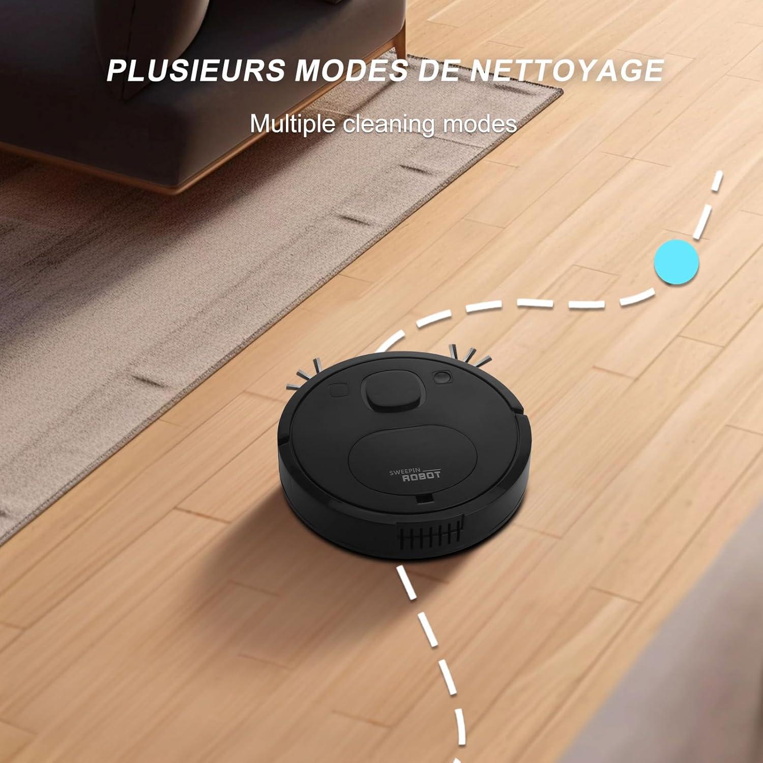 Aspiradora Robótica Genérica 8028, Compacta y Silenciosa