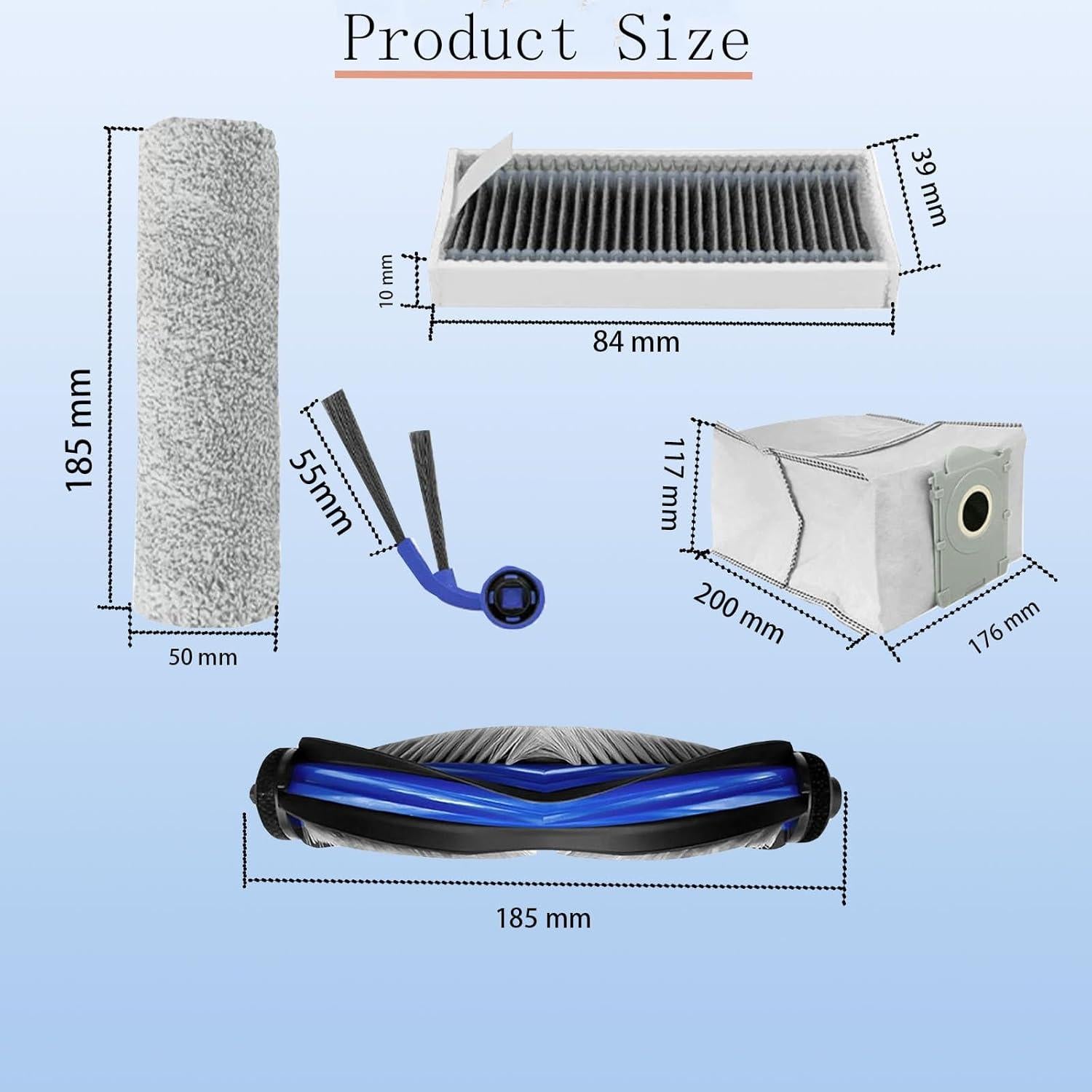 Kit de Accesorios para Aspiradora Ecovacs Deebot X9 Pro