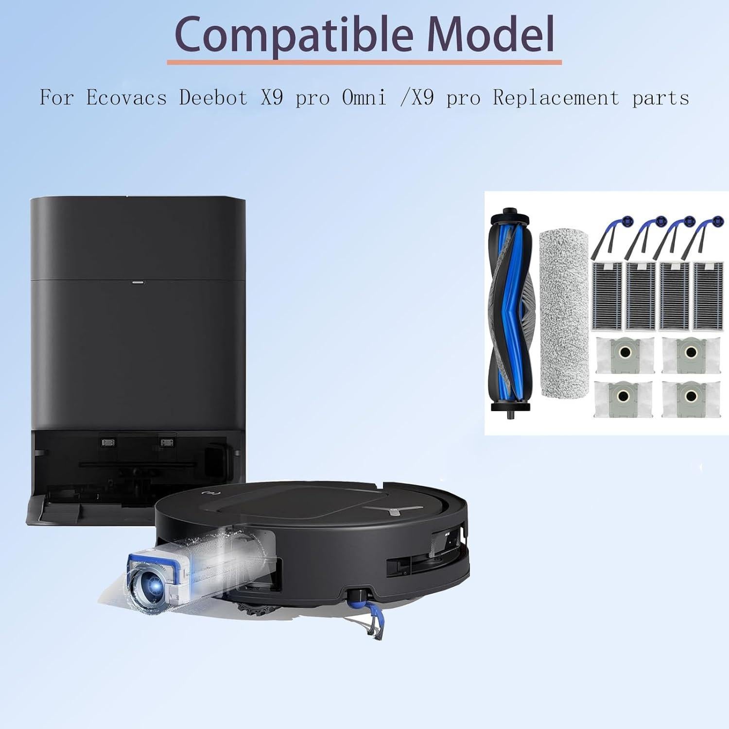 Kit de Accesorios para Aspiradora Ecovacs Deebot X9 Pro