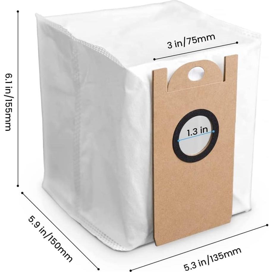 6 Bolsas de Polvo Reemplazo Fangool para Aspiradora Amarey A90+