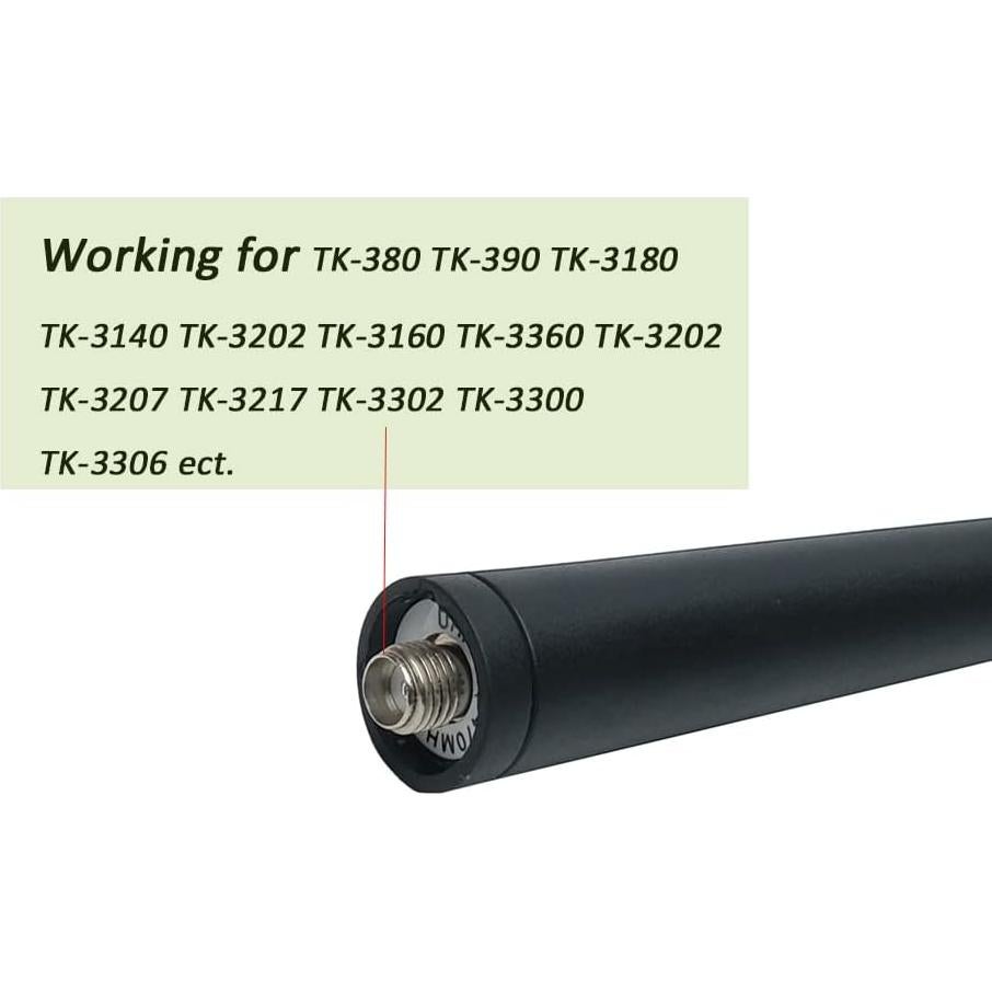 Antena Stubby UHF 400-470MHz KRA-23 para Kenwood 10pcs