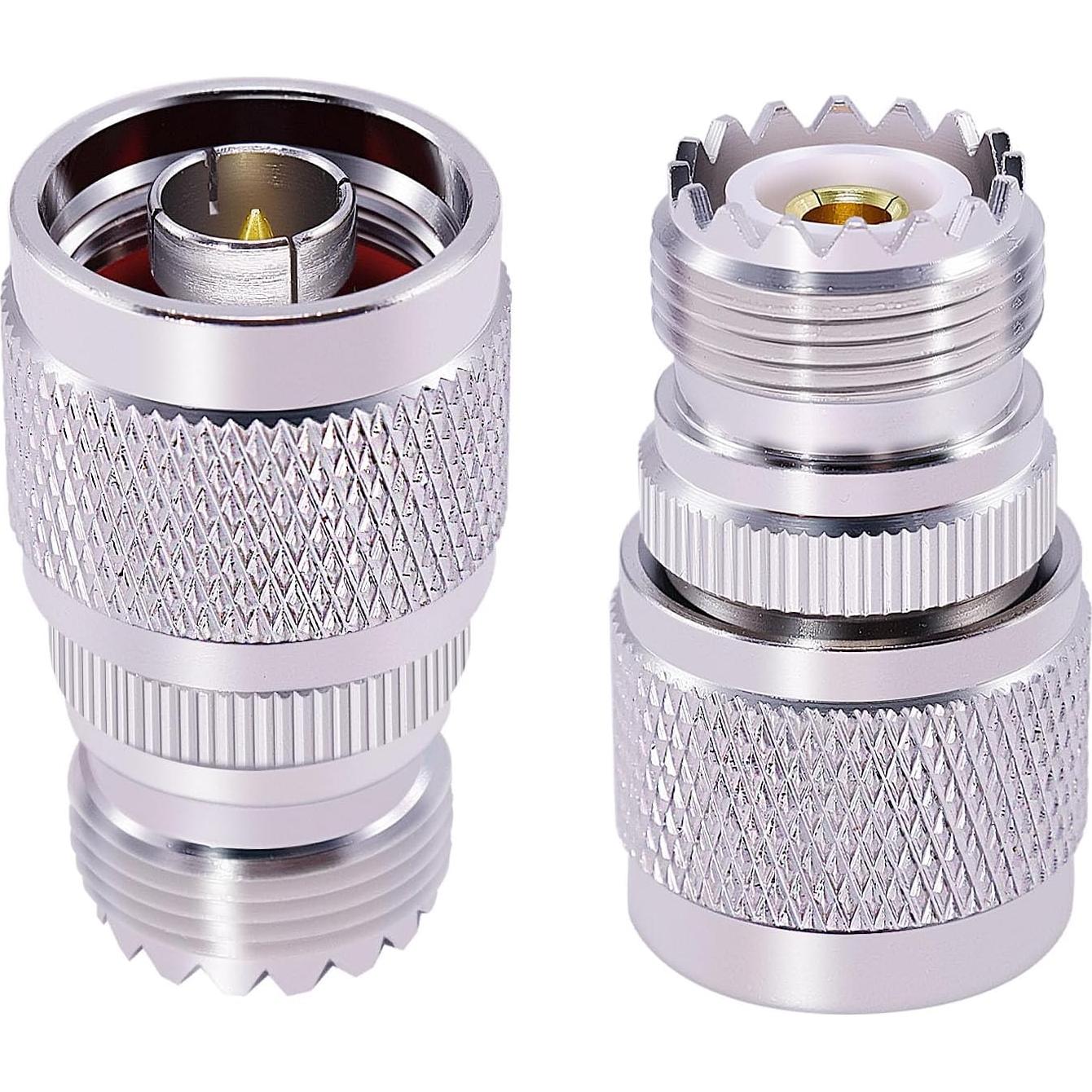 Adaptador Coaxial N Macho a UHF Hembra CNARIO 2 Piezas