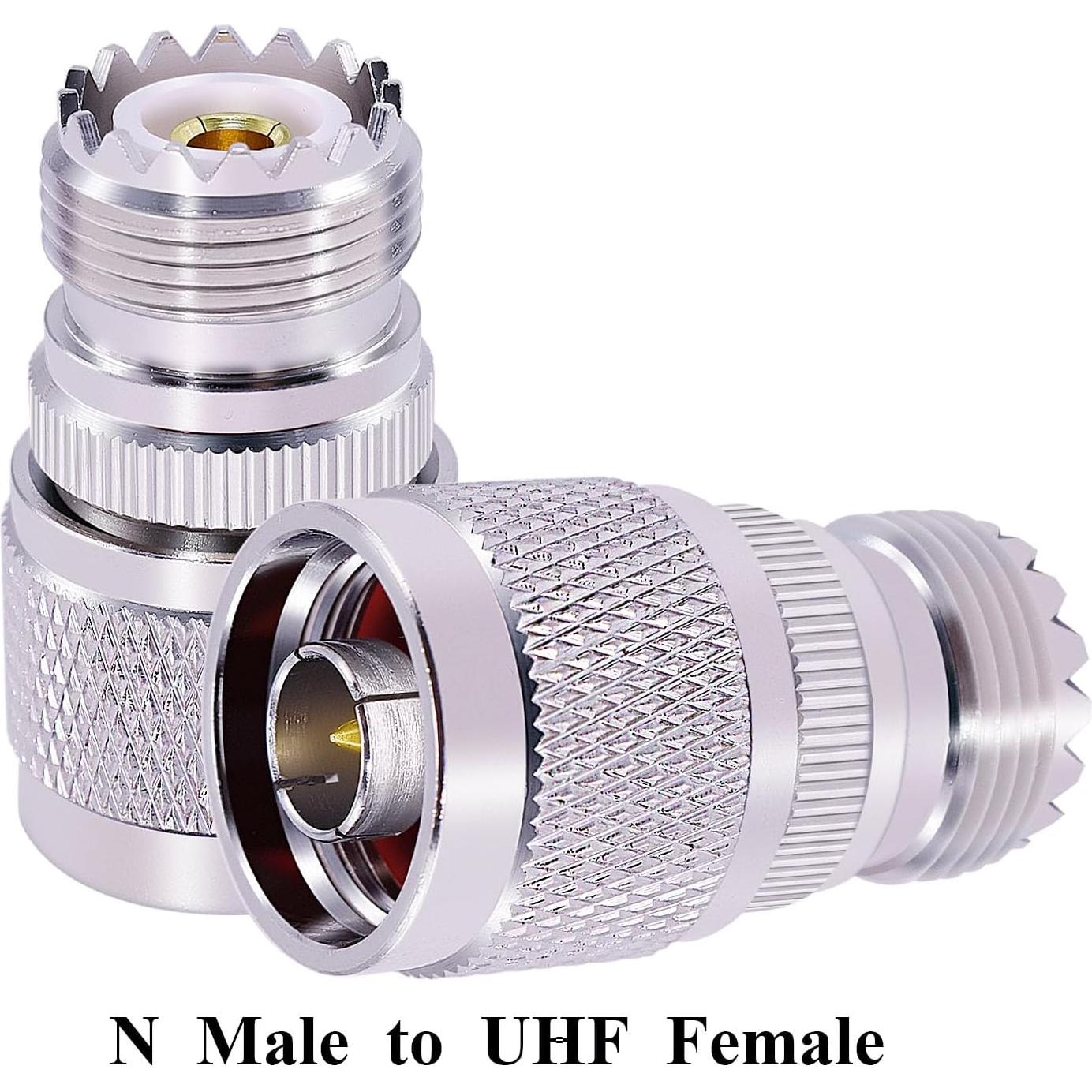 Adaptador Coaxial N Macho a UHF Hembra CNARIO 2 Piezas