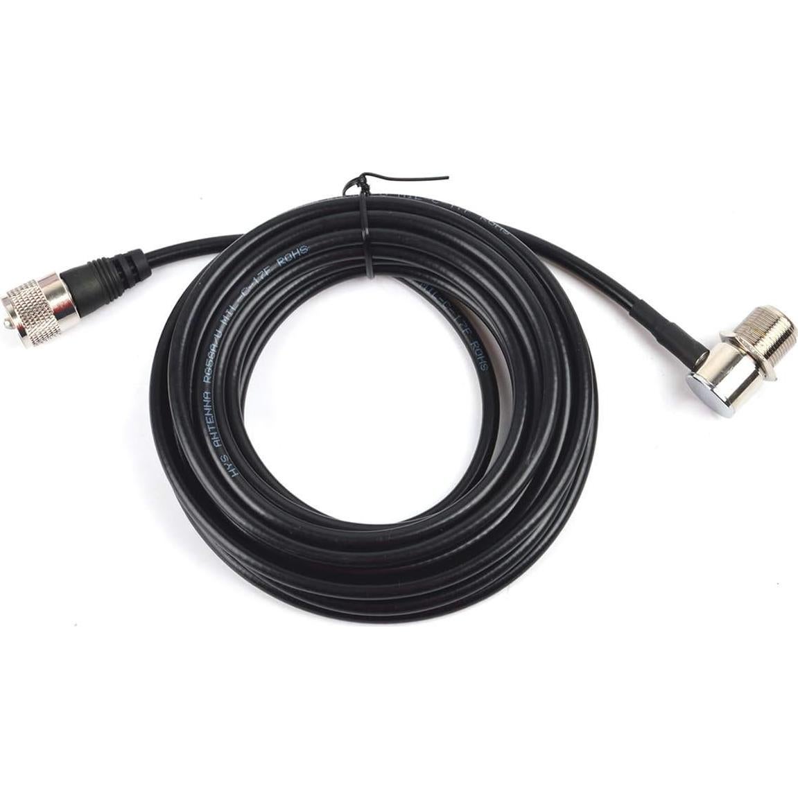 Soporte de Antena de Coche HYS Acero Inoxidable 360° con Cable 5m