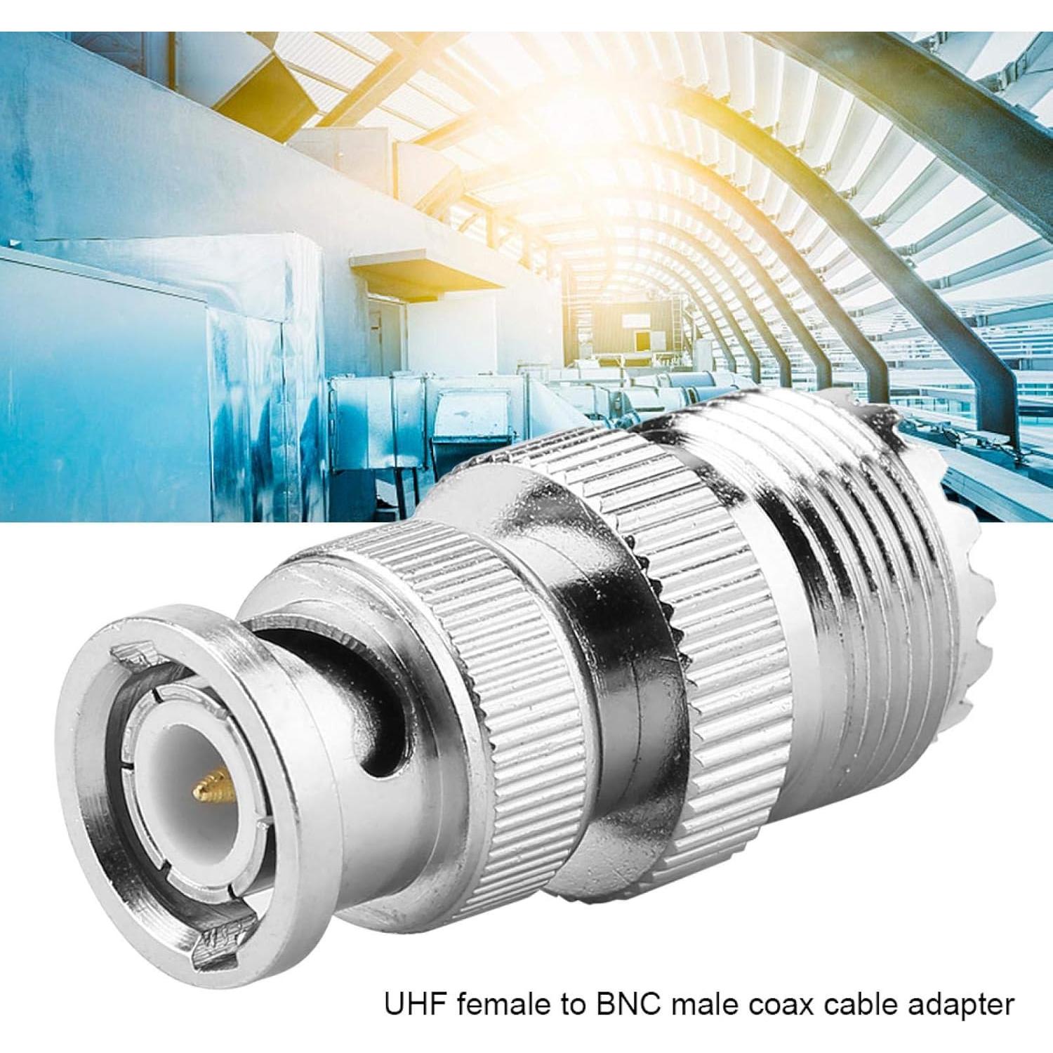 Adaptador Coaxial UHF Hembra a BNC Macho Odorkle 50 Ohm