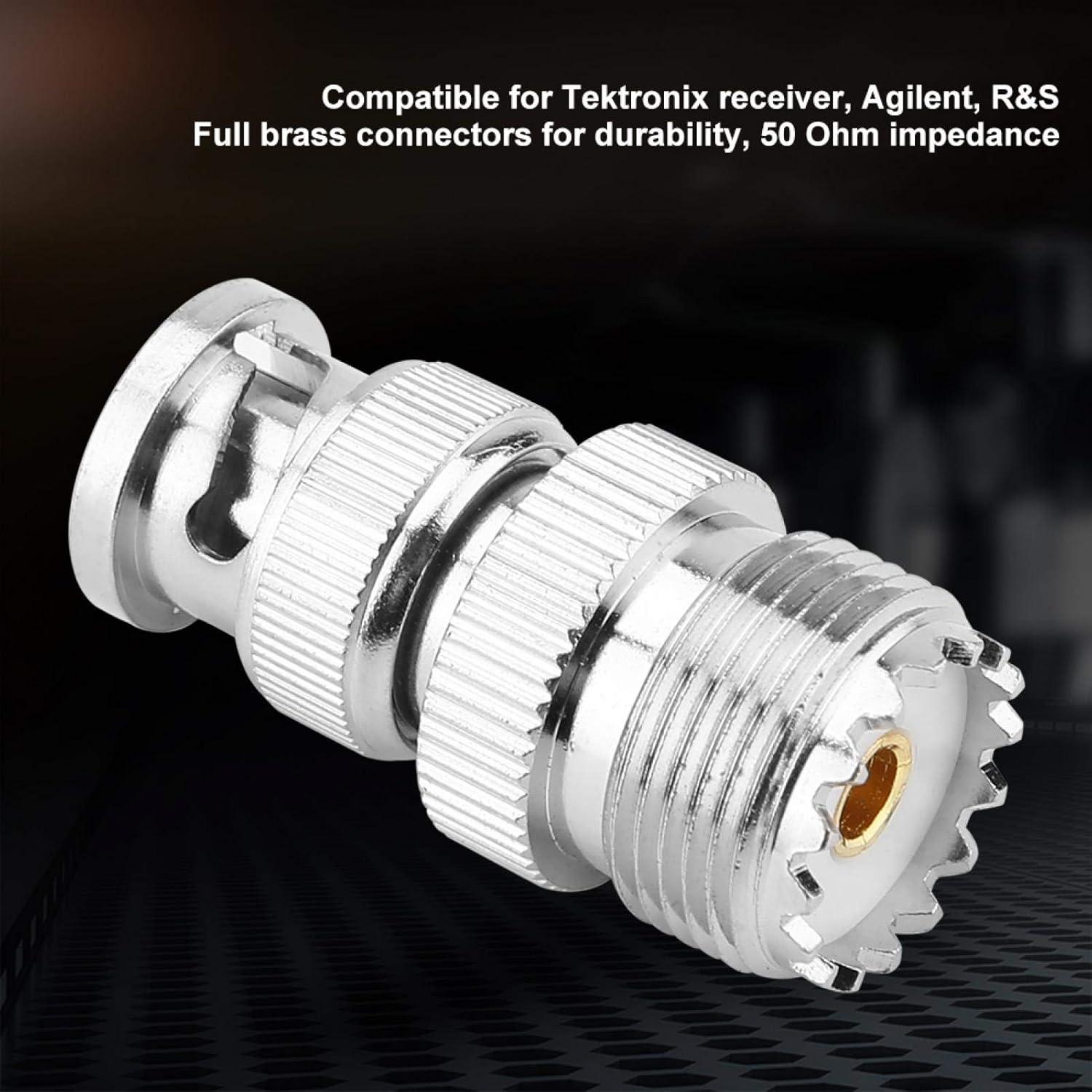 Adaptador Coaxial UHF Hembra a BNC Macho Odorkle 50 Ohm