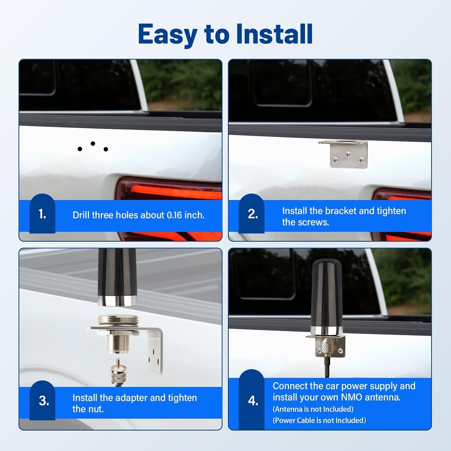 Conector NMO a PL259 con soporte en L Anina 16 mm