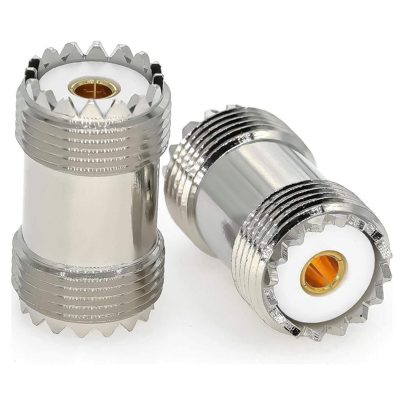 Adaptador Coaxial UHF PL259 Femenino a Femenino 2PCS Ahoaepy