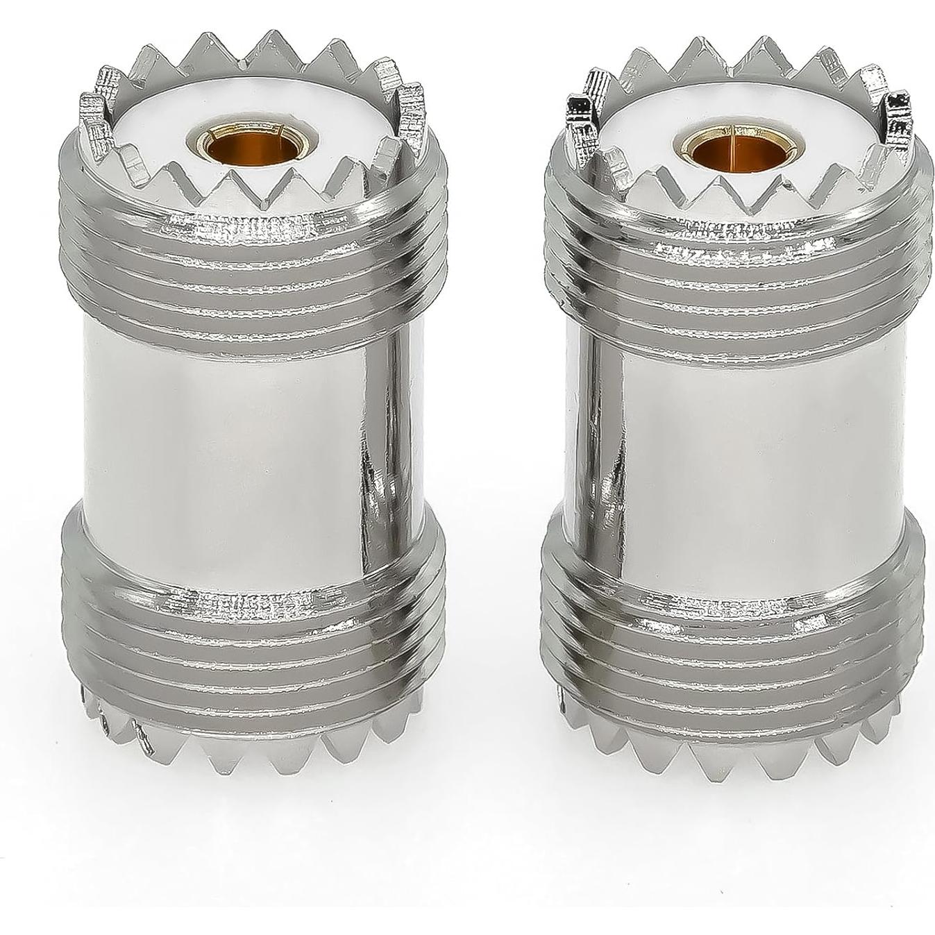 Adaptador Coaxial UHF PL259 Femenino a Femenino 2PCS Ahoaepy