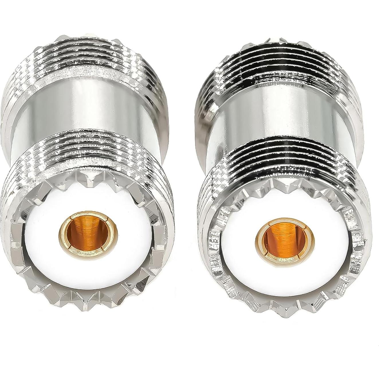 Adaptador Coaxial UHF PL259 Femenino a Femenino 2PCS Ahoaepy