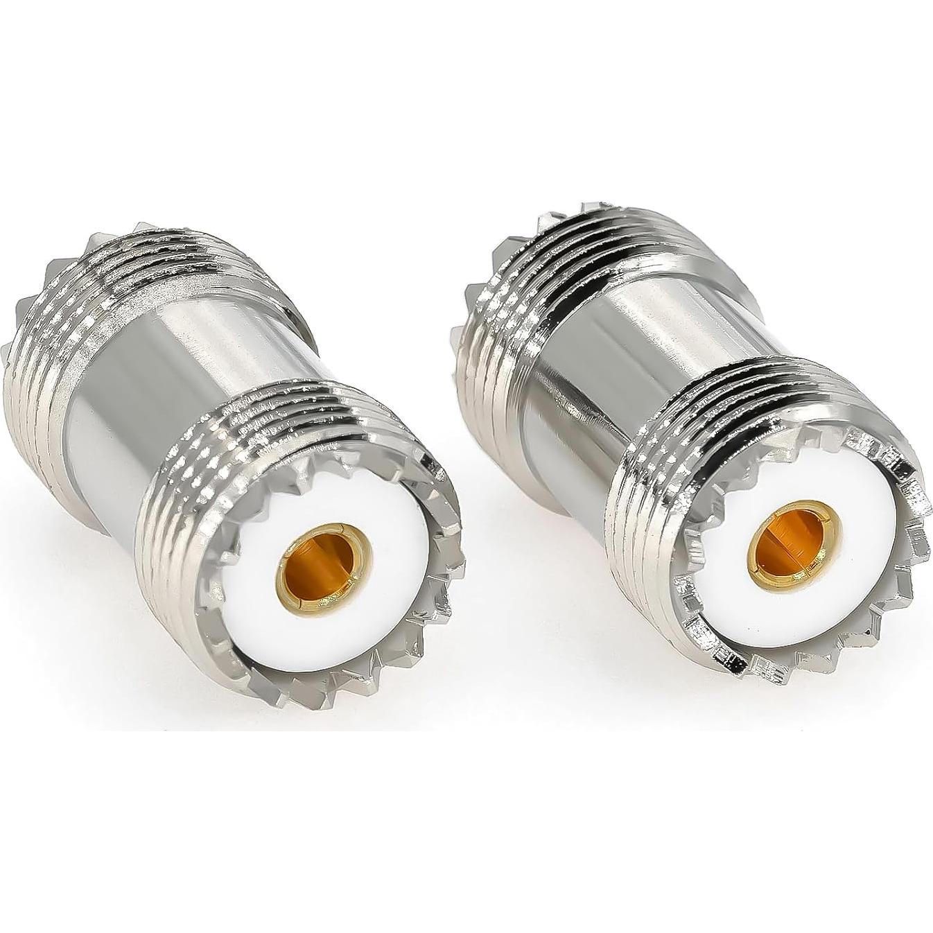 Adaptador Coaxial UHF PL259 Femenino a Femenino 2PCS Ahoaepy