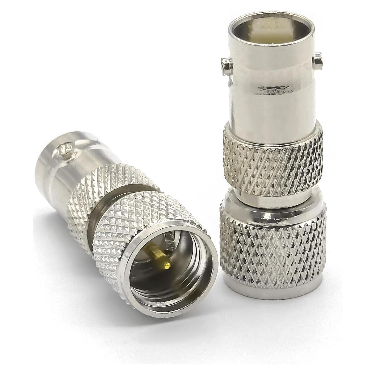 Adaptador BNC hembra a Mini UHF SO239 macho Ahoaepy 2PCS