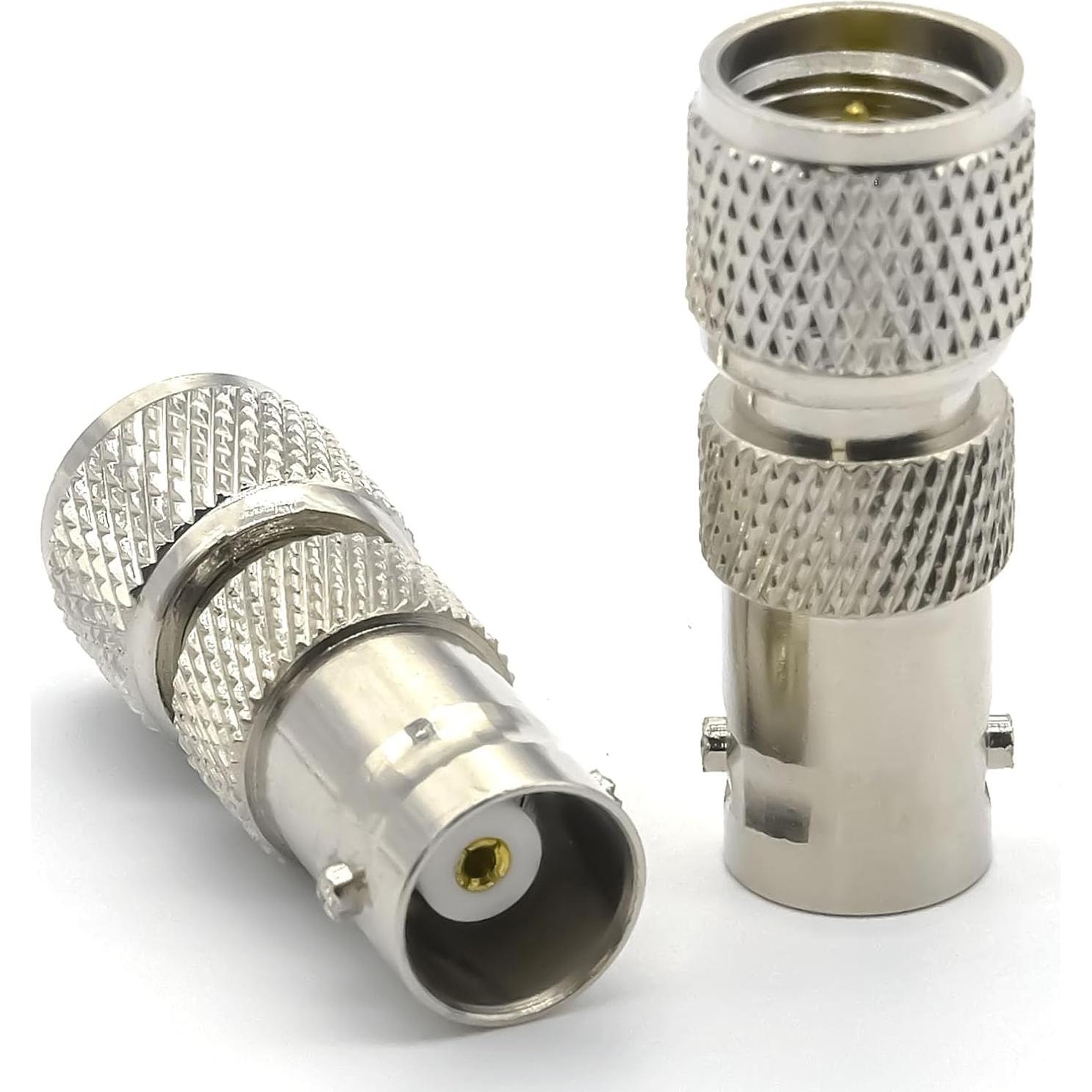 Adaptador BNC hembra a Mini UHF SO239 macho Ahoaepy 2PCS