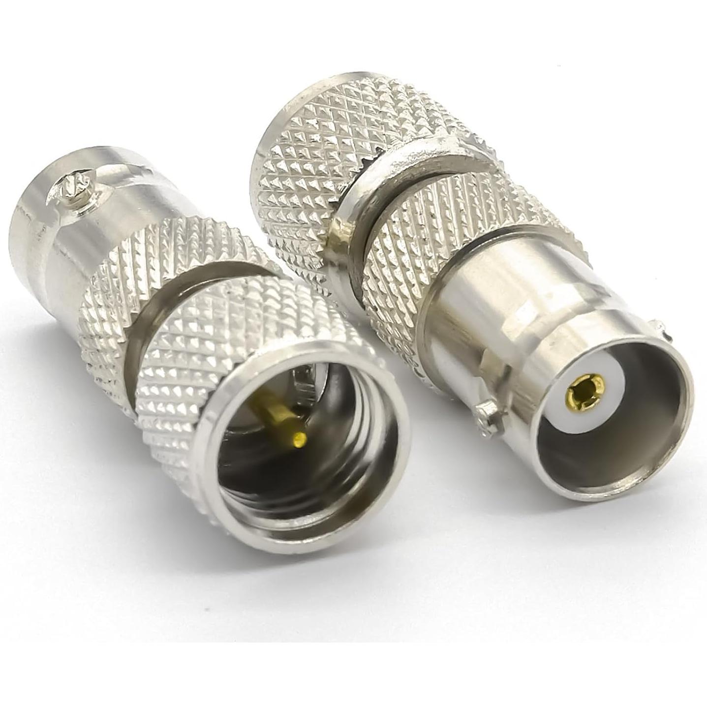 Adaptador BNC hembra a Mini UHF SO239 macho Ahoaepy 2PCS