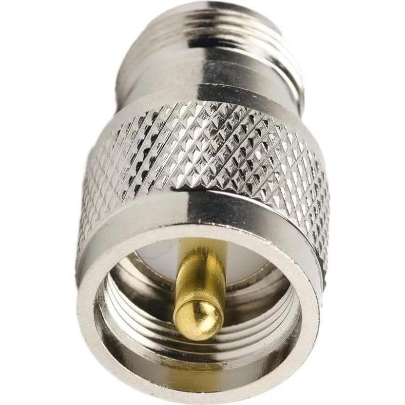Adaptador RF DHT Electronics Tipo N Hembrado a PL259 Macho - Paquete de 2
