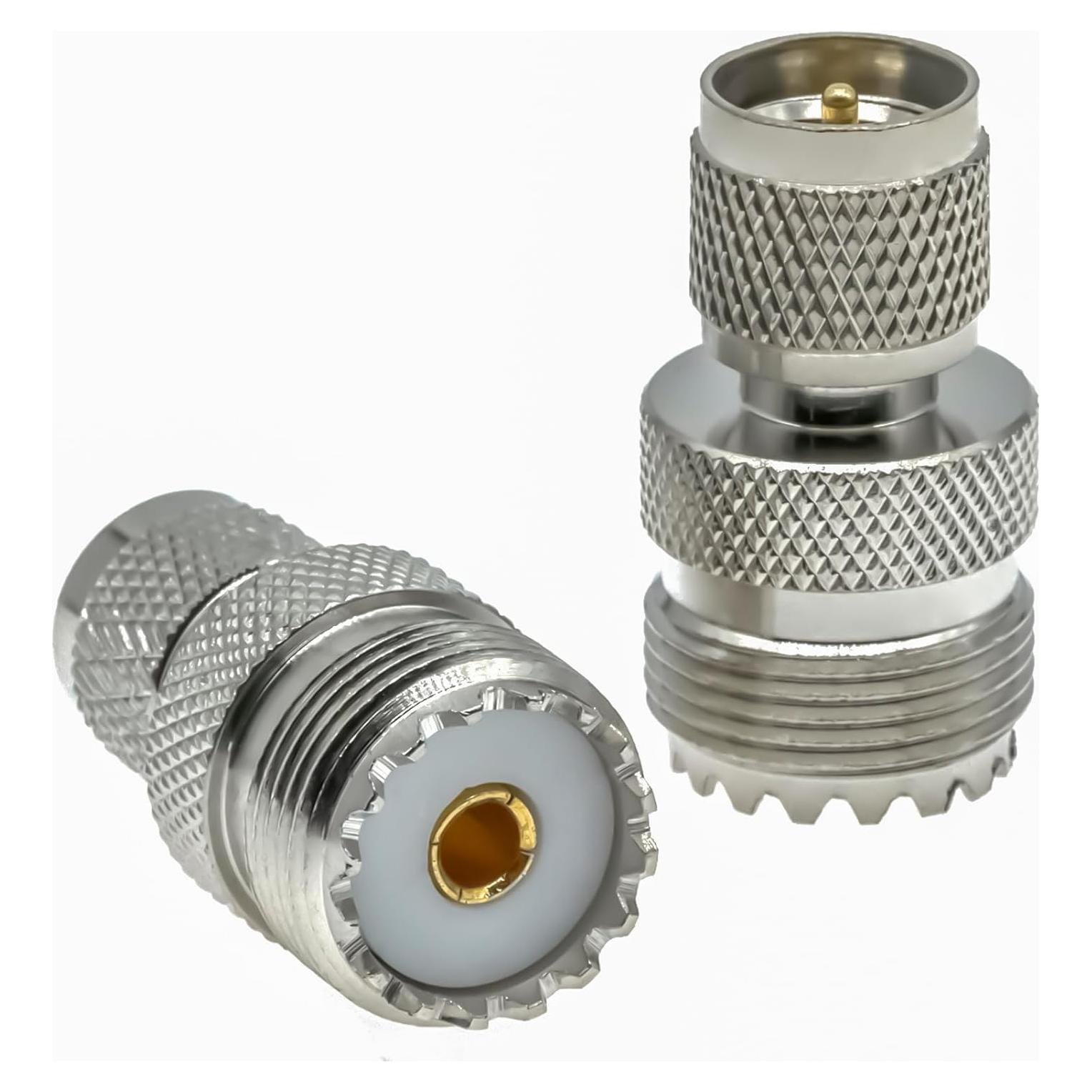 Adaptadores Coaxiales PL259 UHF Ahoaepy 2PCS Mini UHF Macho