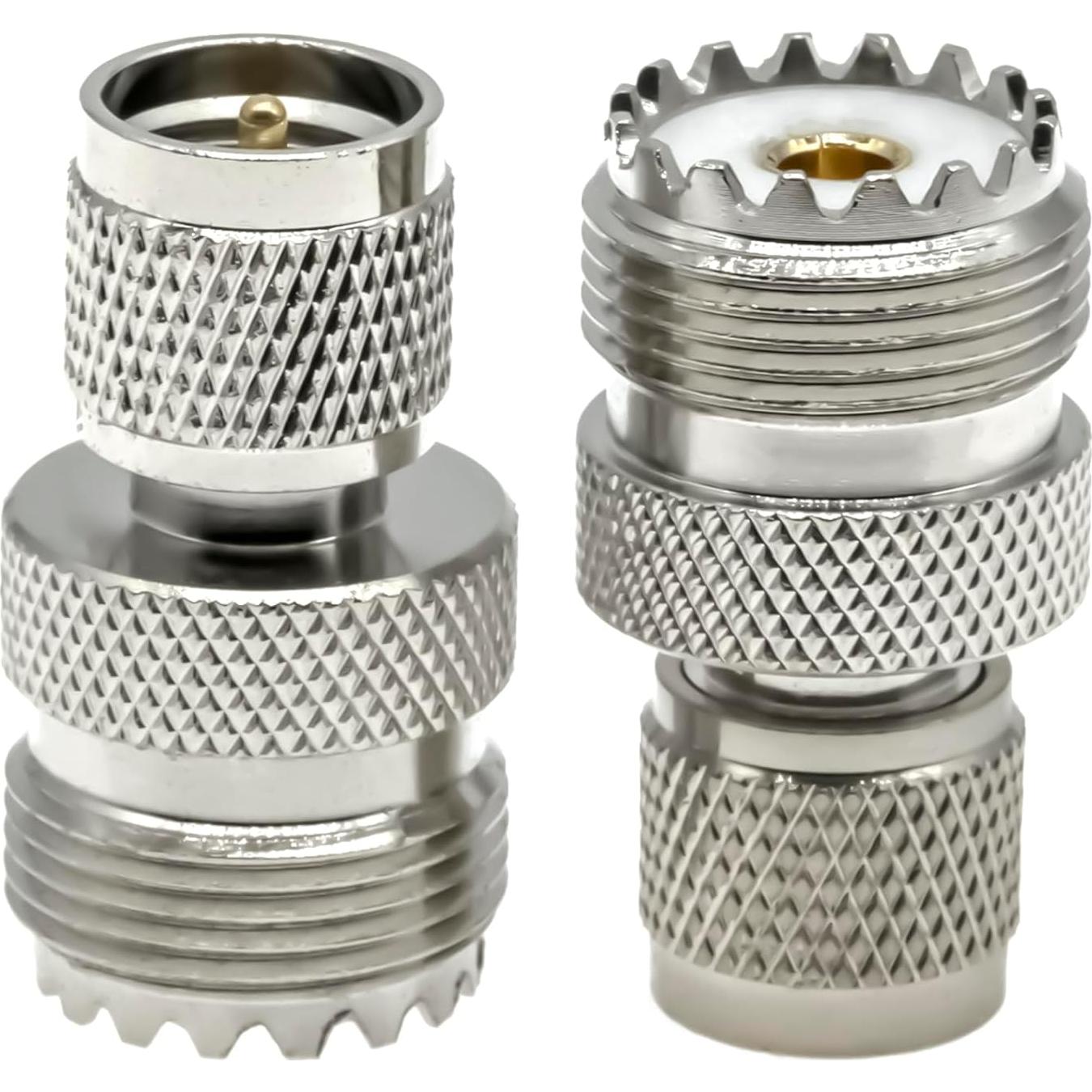 Adaptadores Coaxiales PL259 UHF Ahoaepy 2PCS Mini UHF Macho