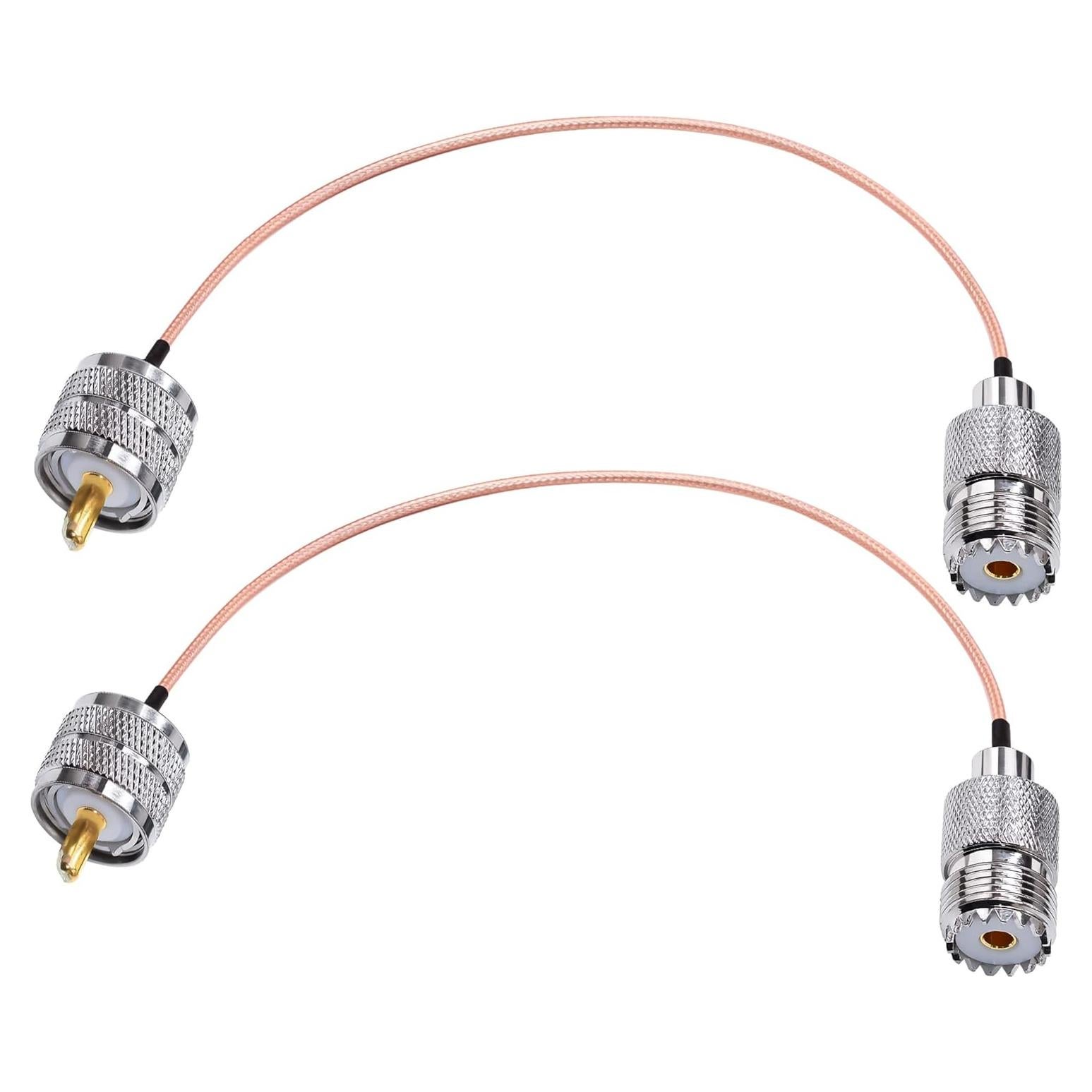 Cable Coaxial RG316 UHF Macho a Hembra 20cm Tuolnk - 2 Piezas