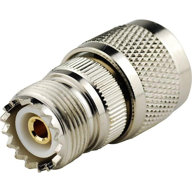 Adaptador Coaxial RF N Macho a UHF Hembra DHT Electronics - 2 Pcs