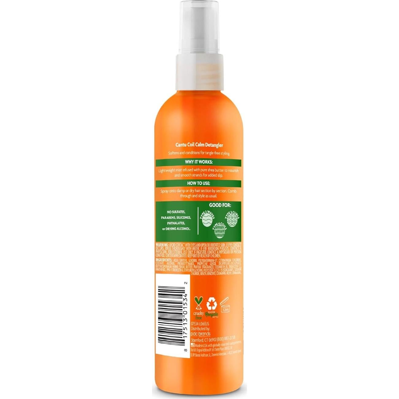 Desenredante Cantu Coil Calm con Manteca de Karité 236 ml