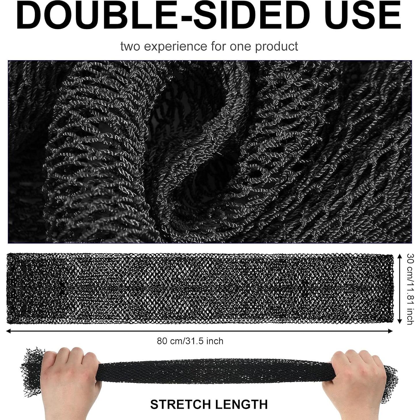 Esponja de Baño Exfoliante Geiserailie Negra 90x35 cm