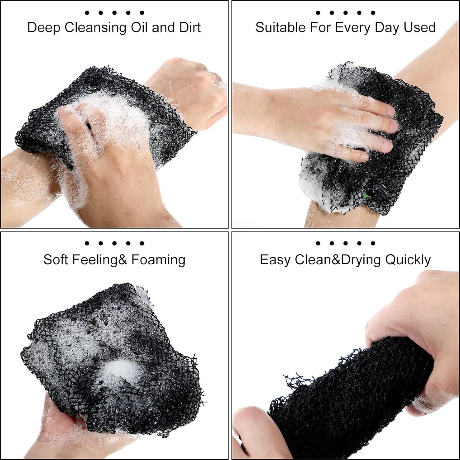 Esponja de Baño Exfoliante Geiserailie Negra 90x35 cm